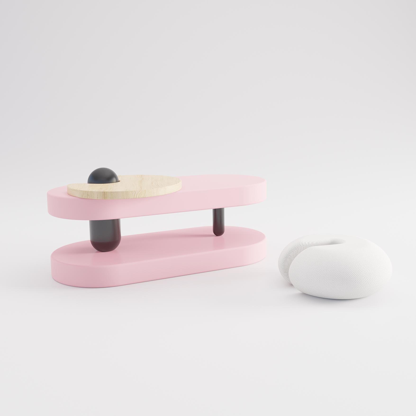 Pembe Mellow Orta Sehpa 