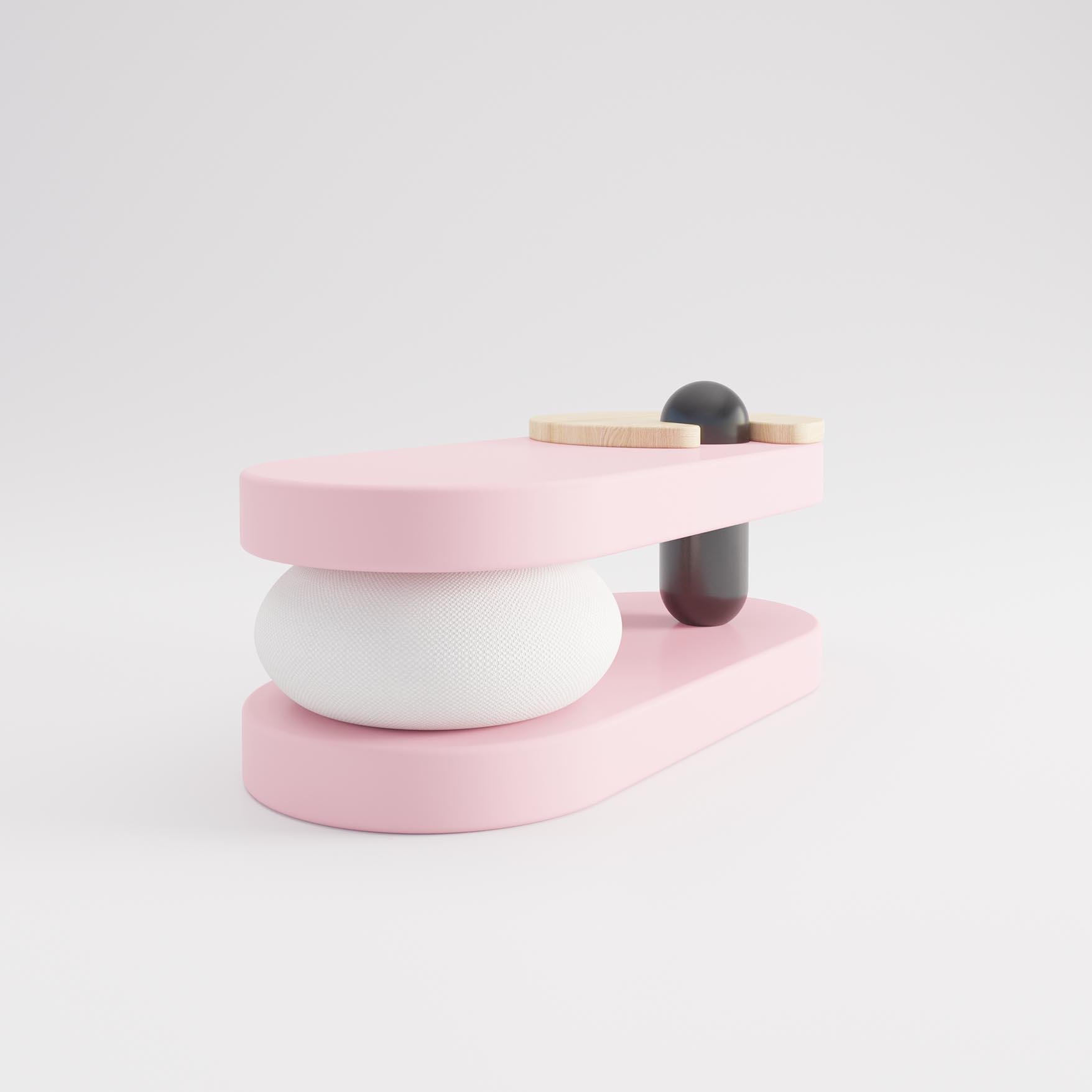 Pembe Mellow Orta Sehpa 