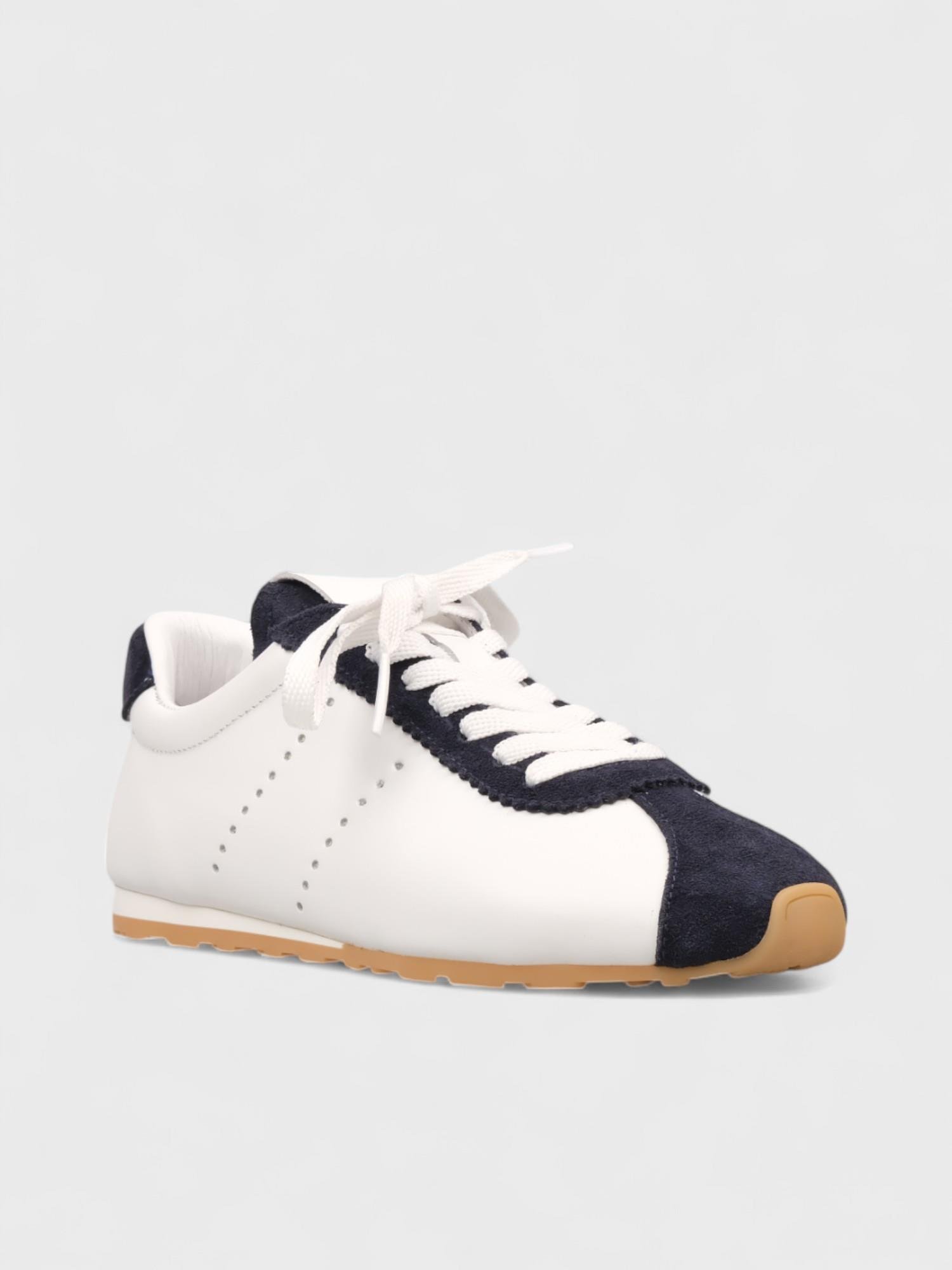 - Beyaz-Lacivert Süet