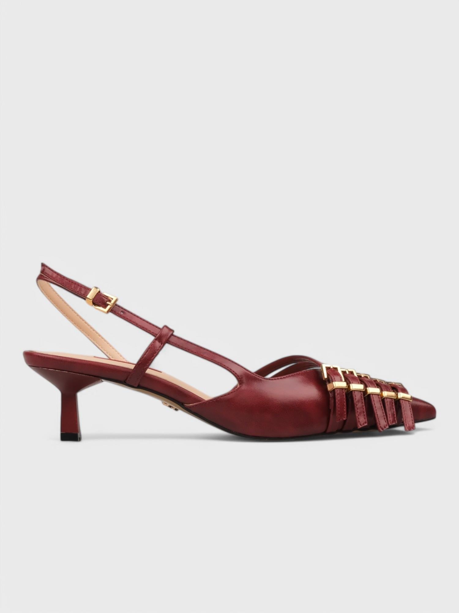 - Bordo Dumanlı Kırışık