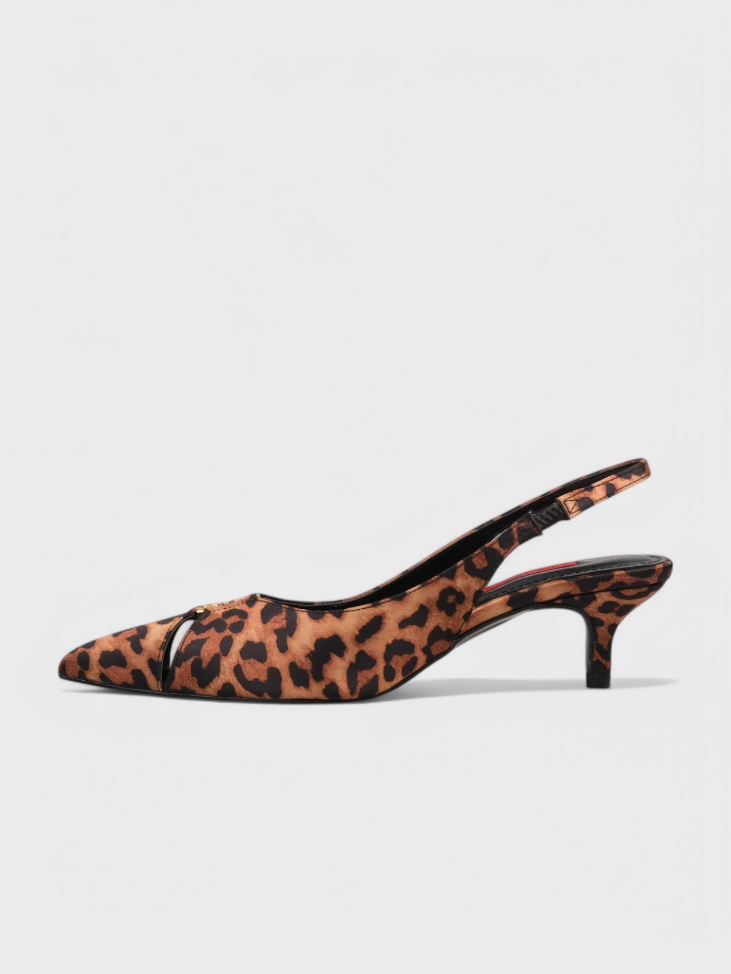 - Siyah Leopar Saten