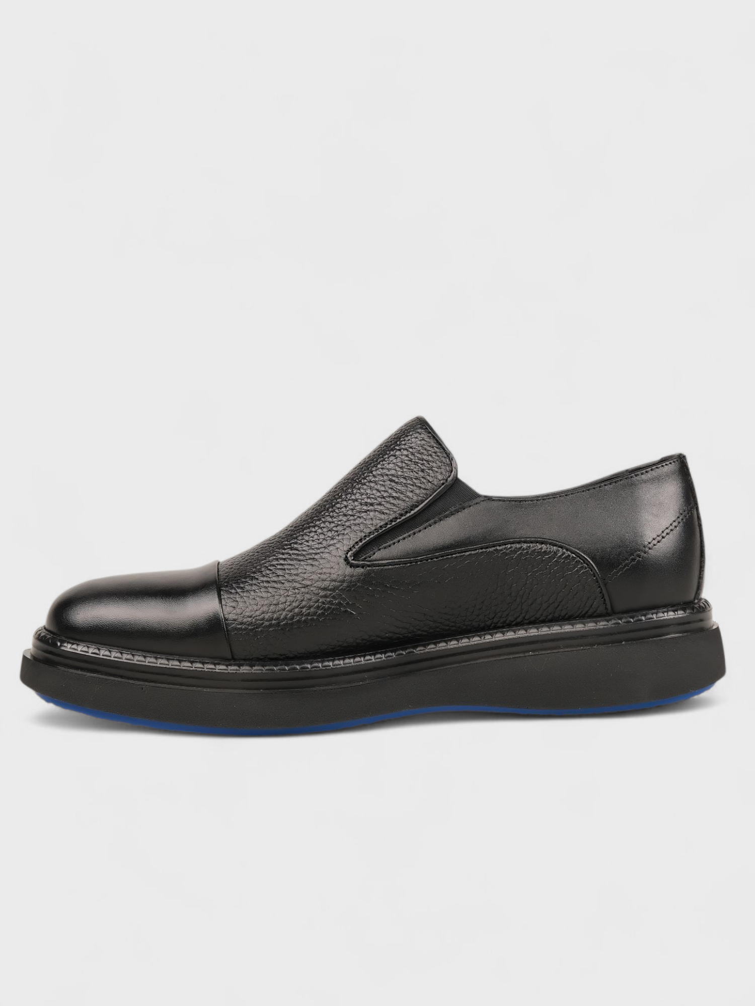 Erkek Kışlık 4cm Tabanlı Günlük Ayakkabı - 112 440 - Siyah-Siyah Flotter