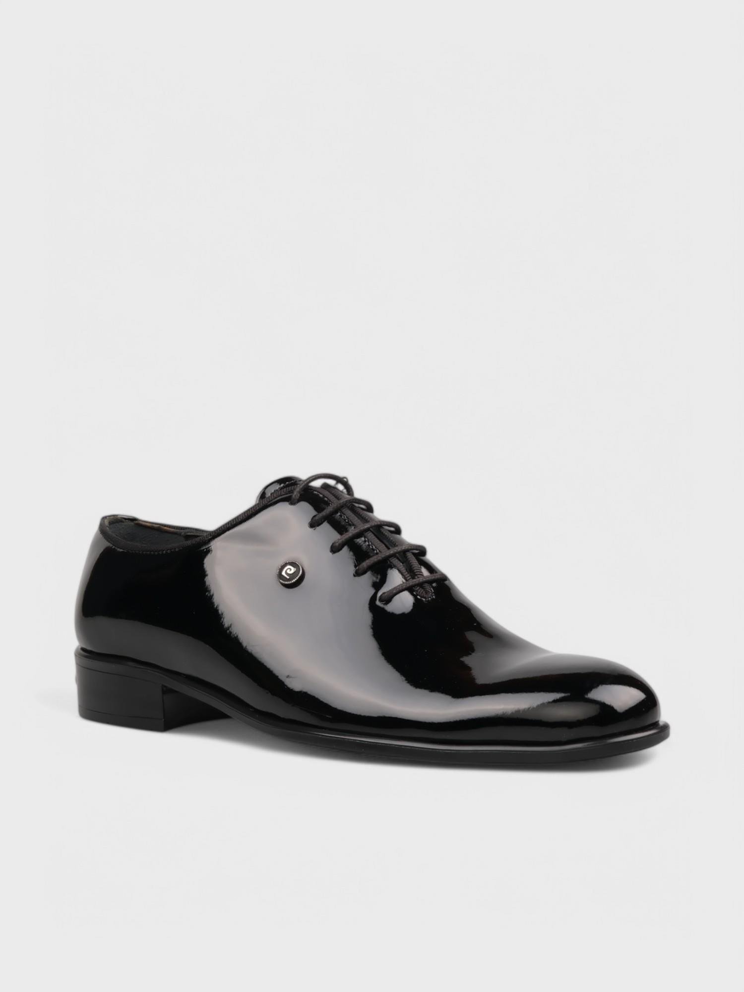 Erkek Klasik Ayakkabı - Yazlık (128 7059) - Siyah Rugan