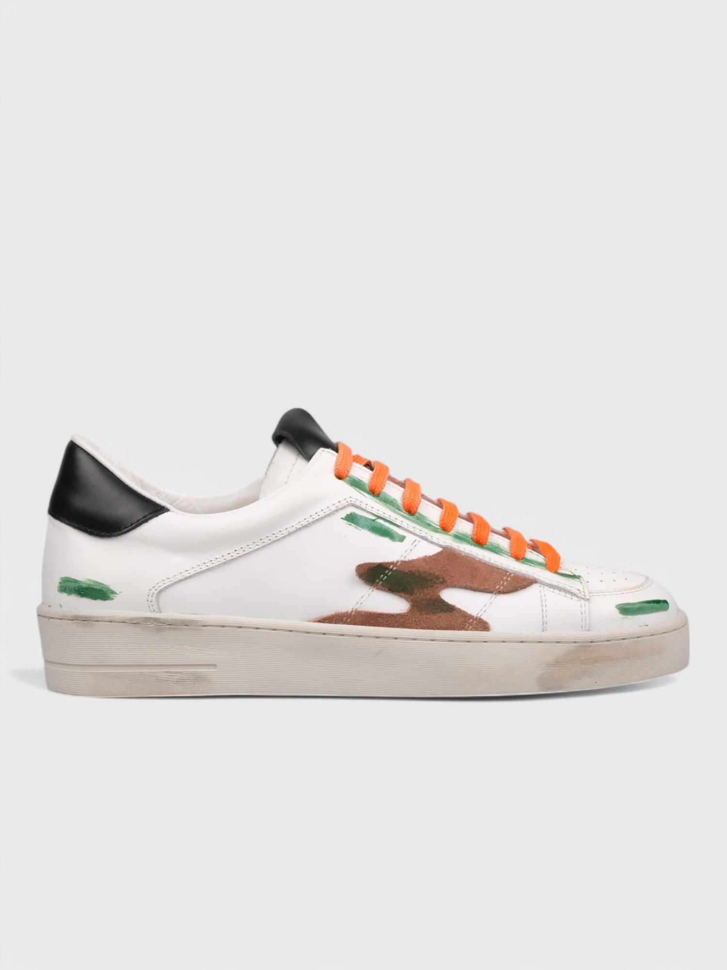 Erkek Spor Ayakkabı - Yazlık (203 0317) - Beyaz - Siyah