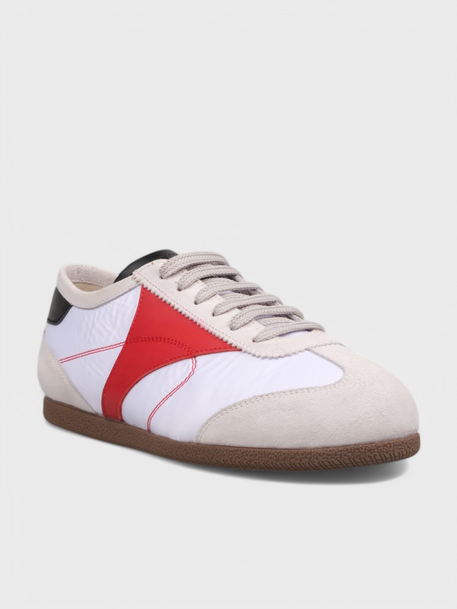 Erkek Spor Ayakkabı - Yazlık (203 1060) - Sigaro Süet-Beyaz