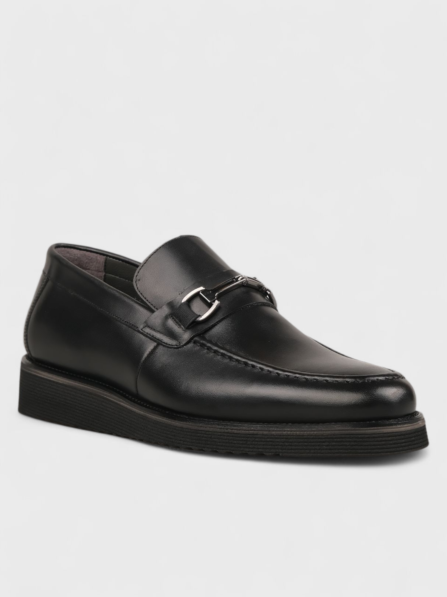Erkek Yazlık 3cm Tabanlı Klasik Ayakkabı - 105 3186 - Siyah