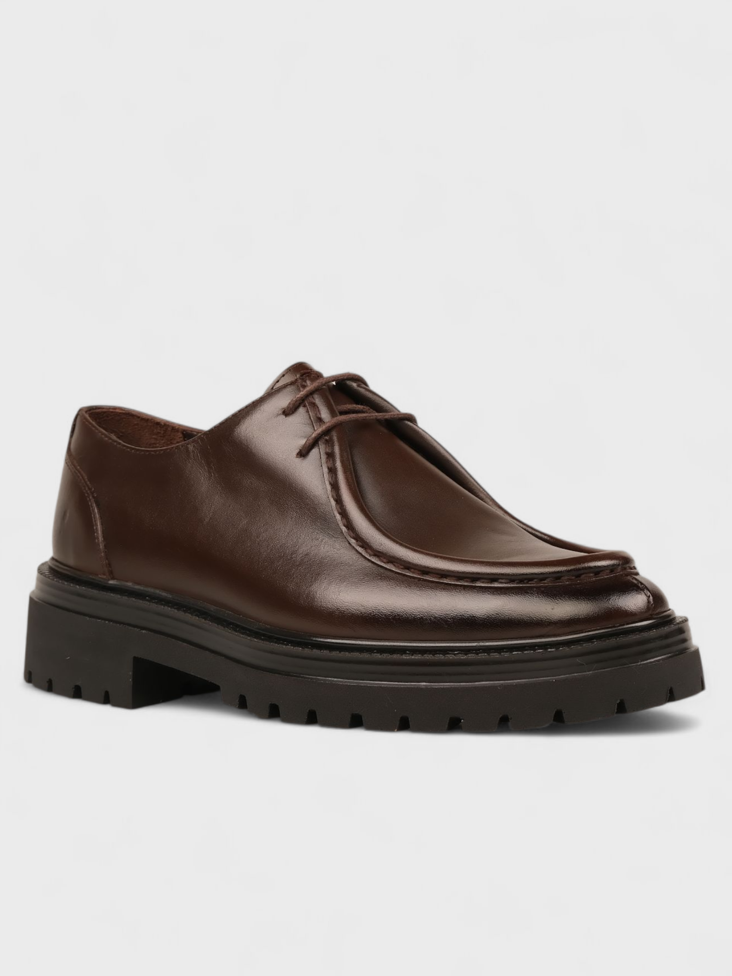 Erkek Yazlık 4cm Tabanlı Günlük Ayakkabı - 112 22519 - Kahverengi