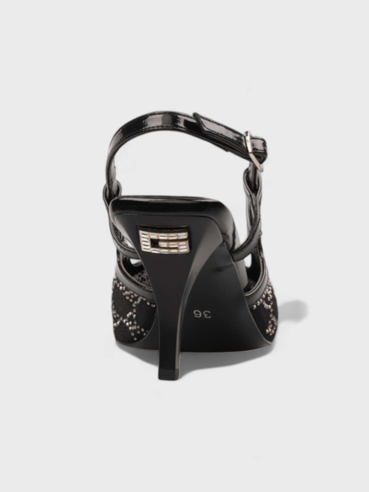 Kadın Açık Topuklu - Yazlık (220 2870) - Siyah File