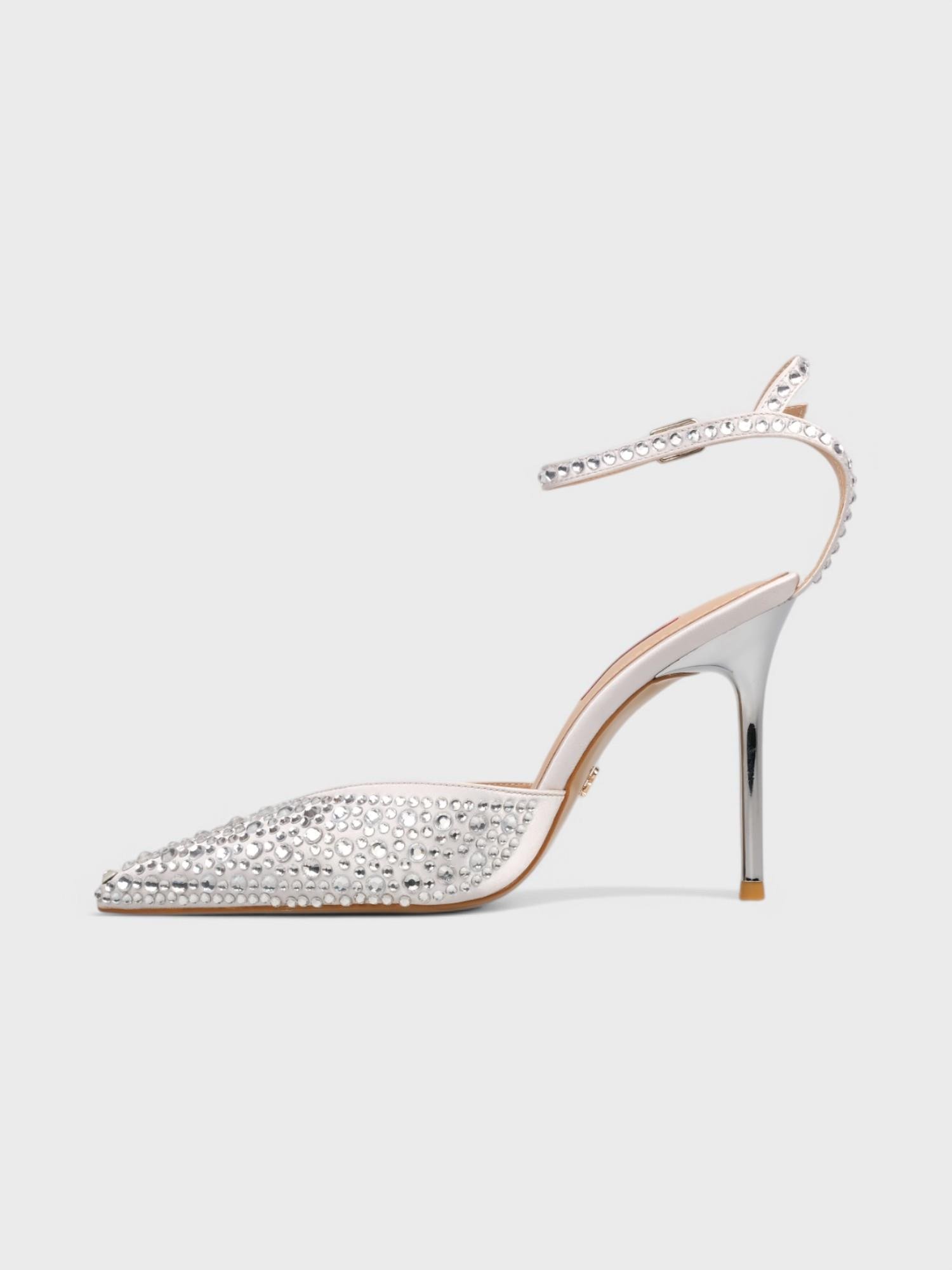 Kadın Açık Topuklu - Yazlık (574 1027) - Gümüş Saten