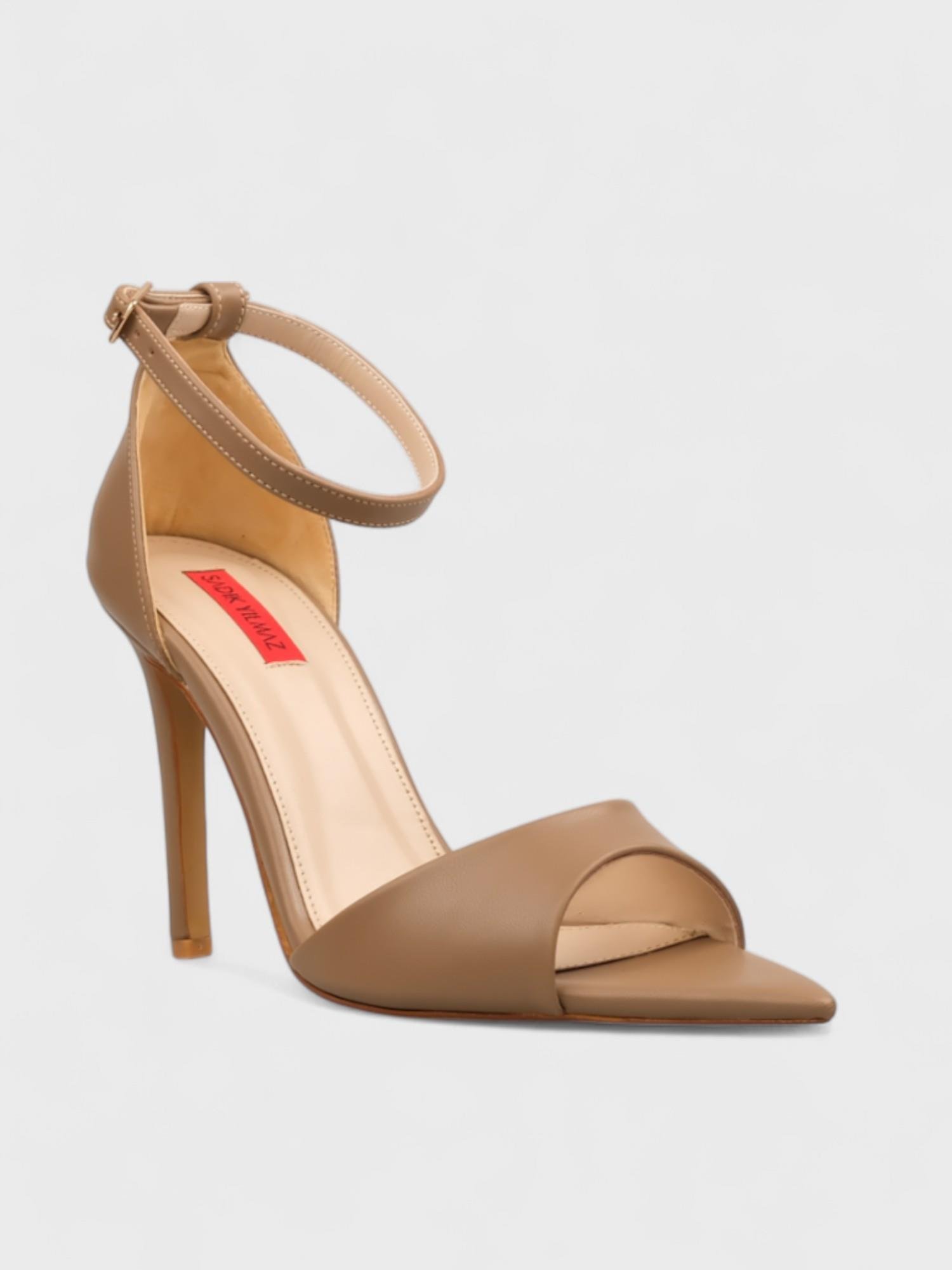 Kadın Açık Topuklu - Yazlık (574 3149) - Vizon