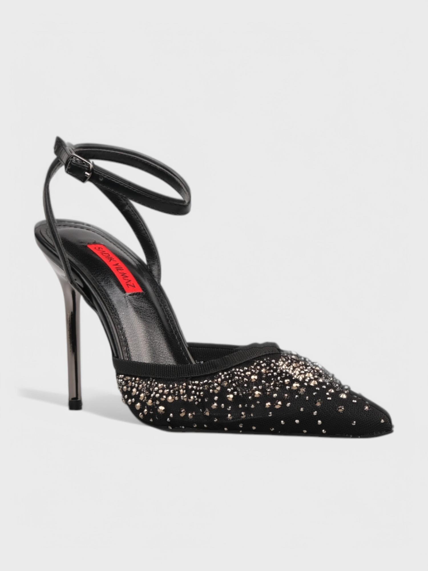 Kadın Açık Topuklu - Yazlık (574 3229) - Siyah File