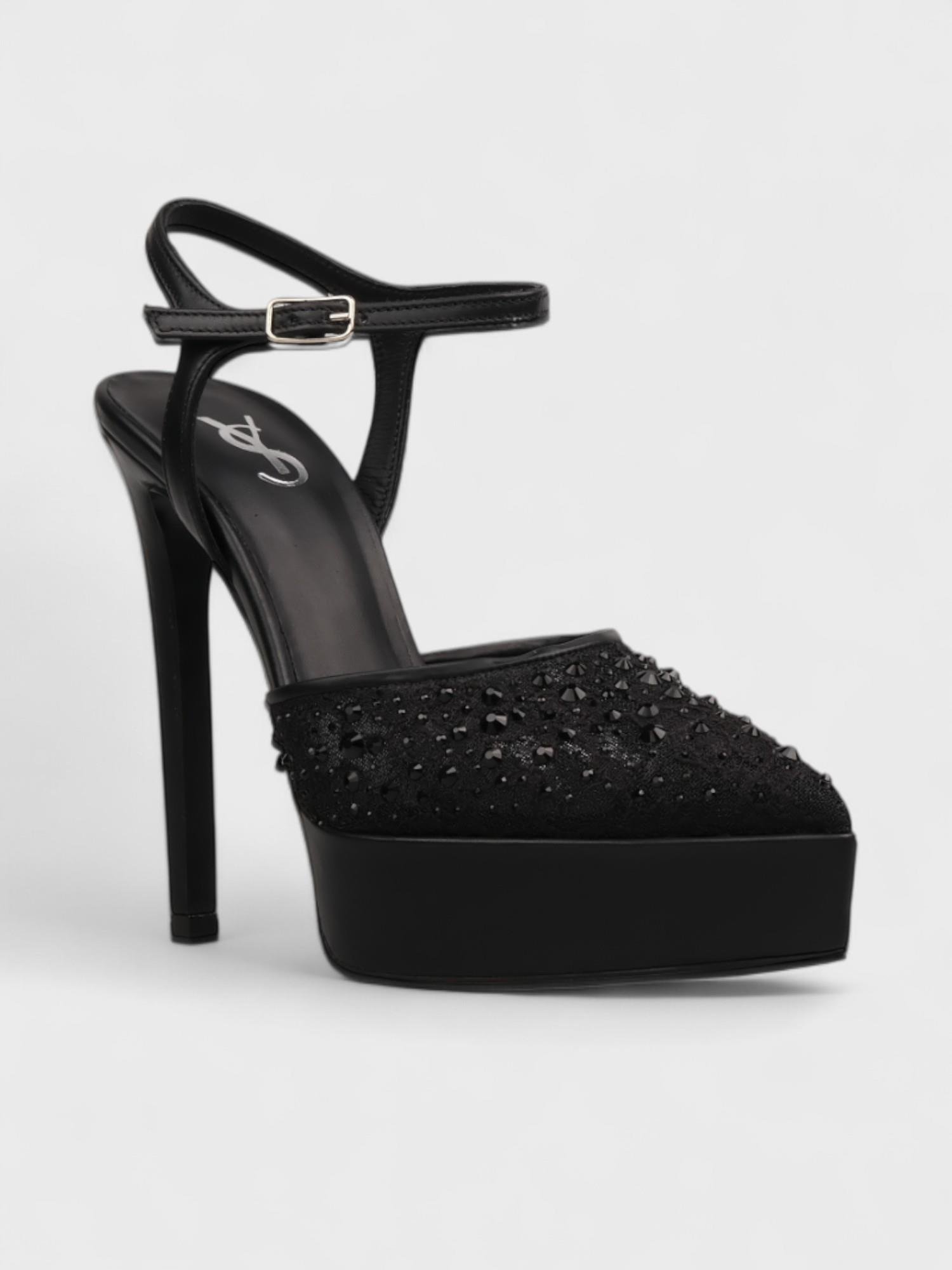 Kadın Kapalı Topuklu - Yazlık (214 28001) - Siyah File