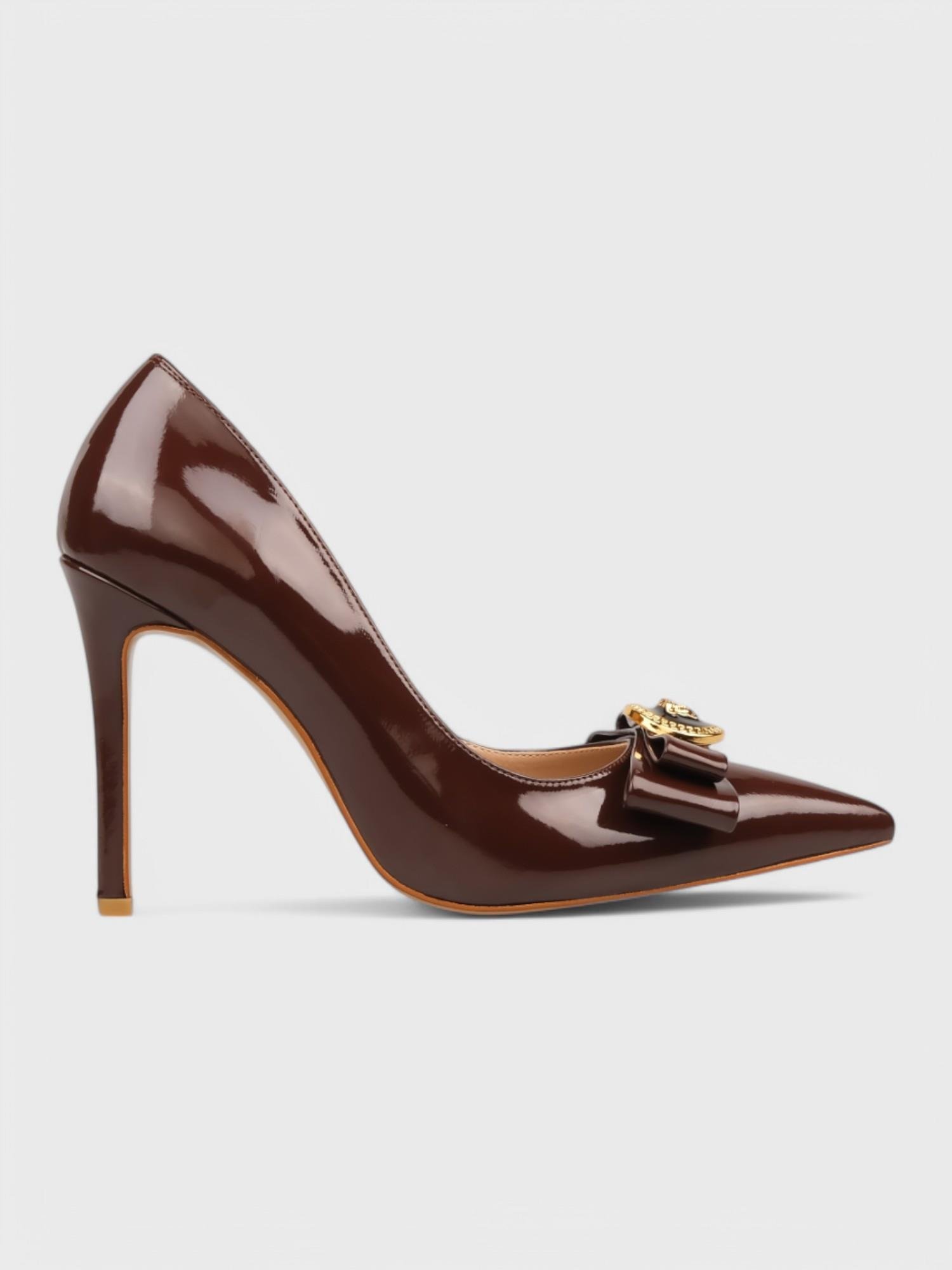 Kadın Kapalı Topuklu - Yazlık (574 1021-1) - Kahverengi Rugan