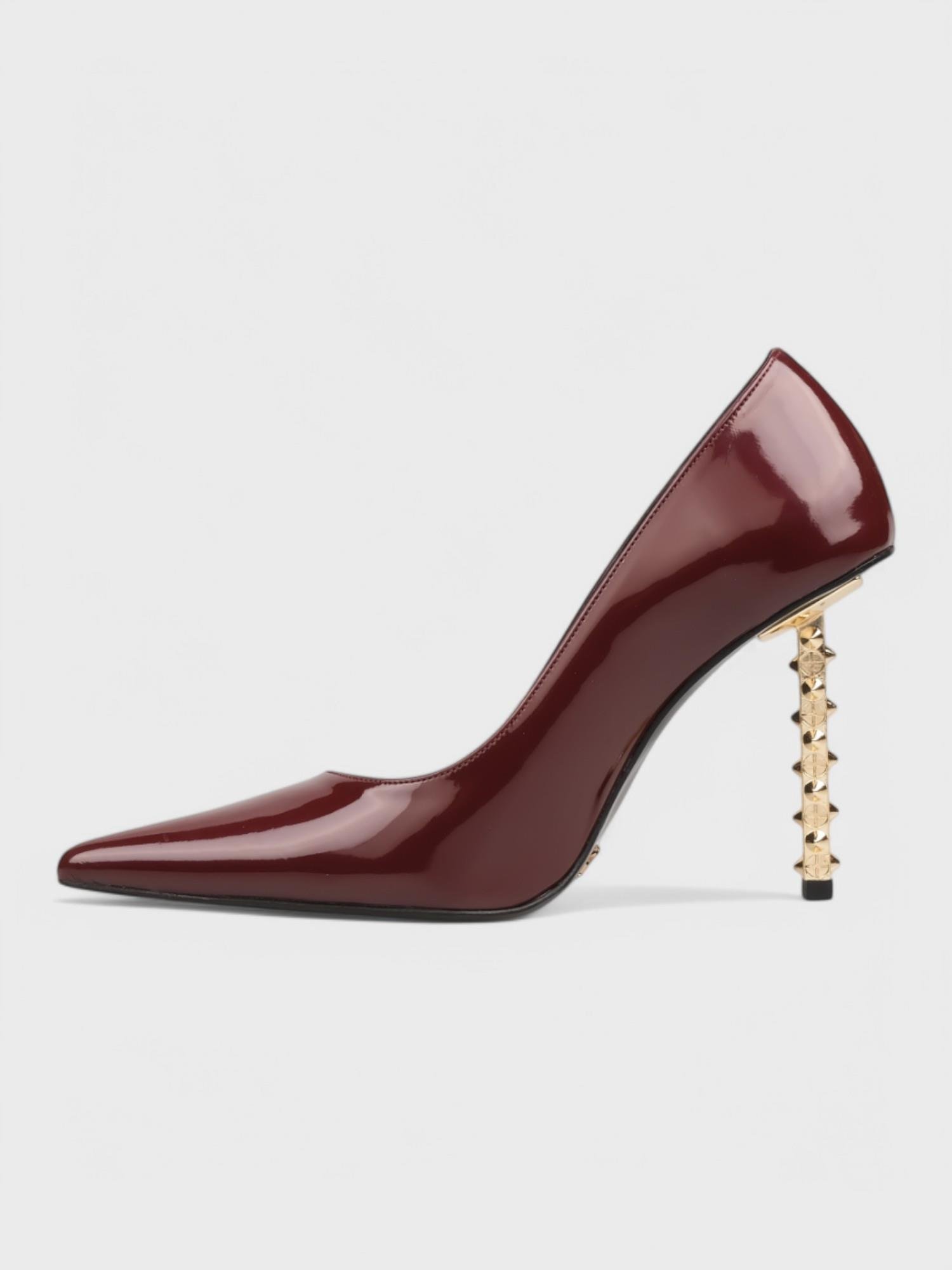 Kadın Kapalı Topuklu - Yazlık (574 2323) - Bordo Rugan