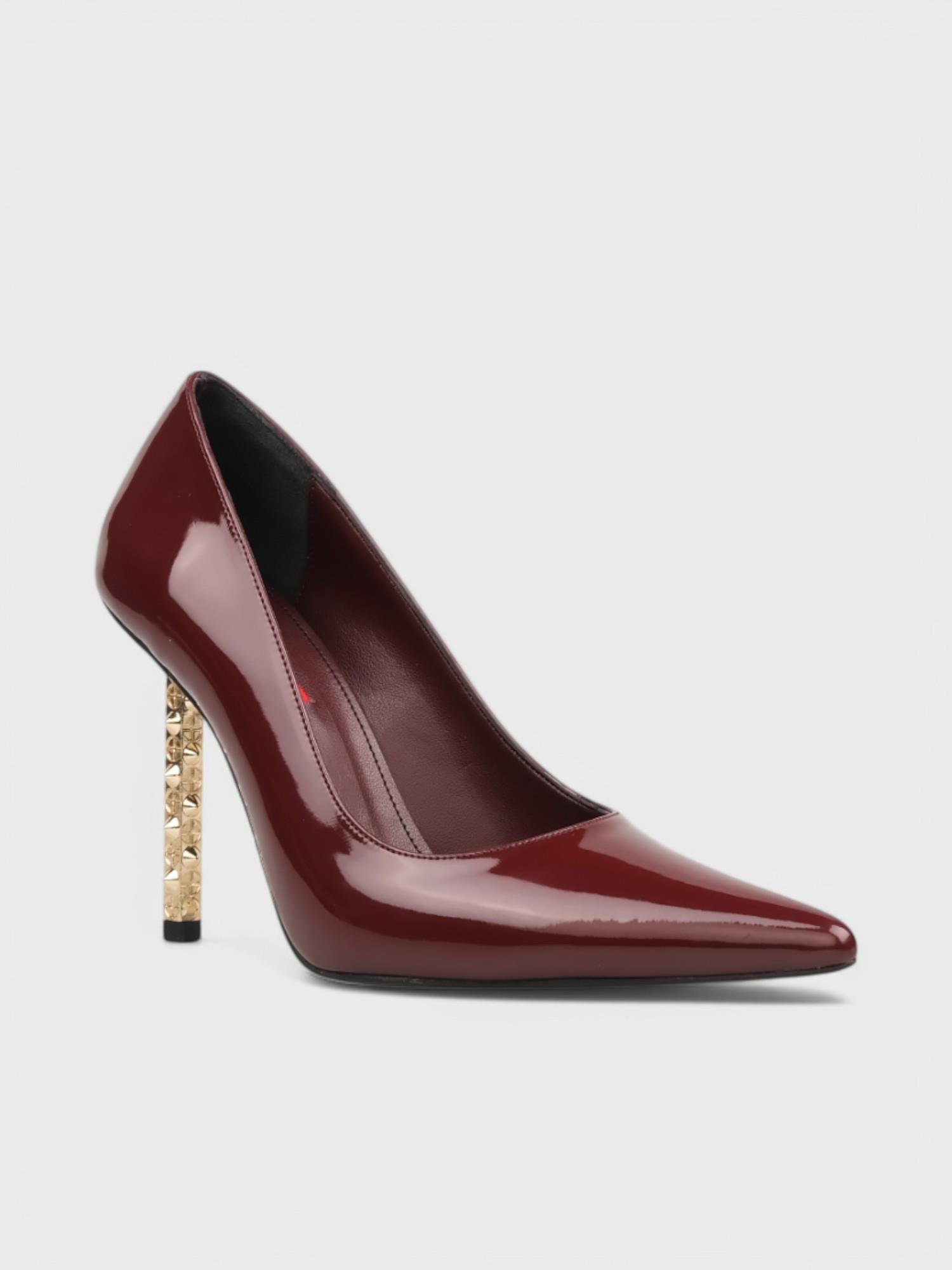 Kadın Kapalı Topuklu - Yazlık (574 2323) - Bordo Rugan