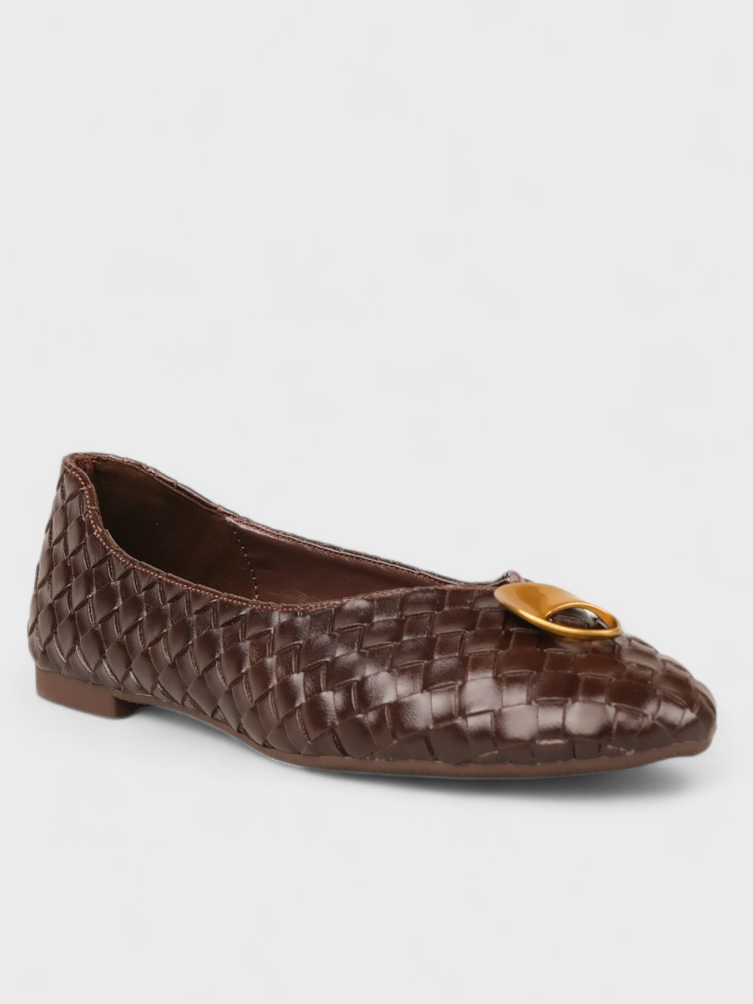 Kadın Kışlık Loafer - 229 2155 - Kahverengi Örgü