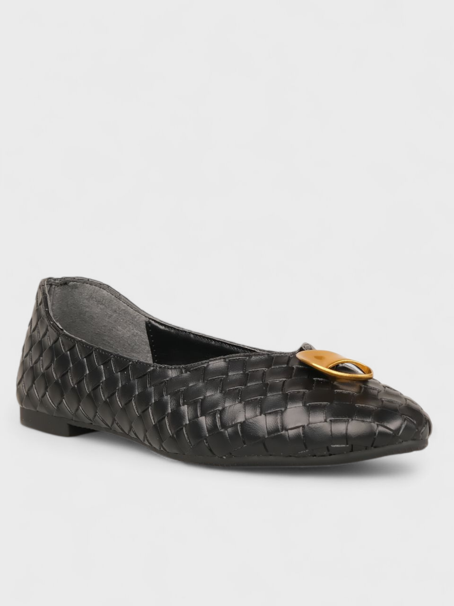 Kadın Kışlık Loafer - 229 2155 - Siyah Örgü