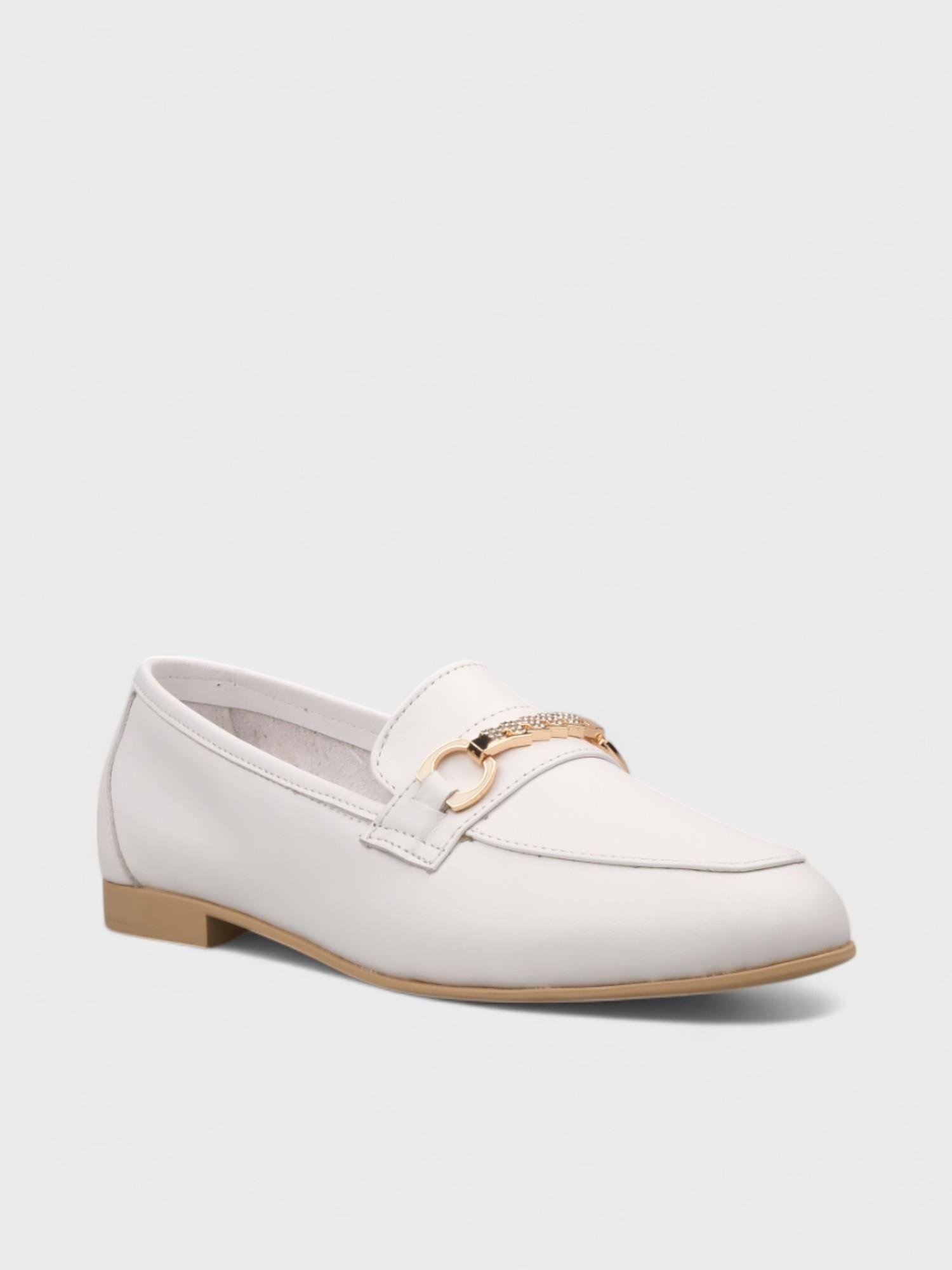 Kadın Loafer - Yazlık (495 3773) - Beyaz