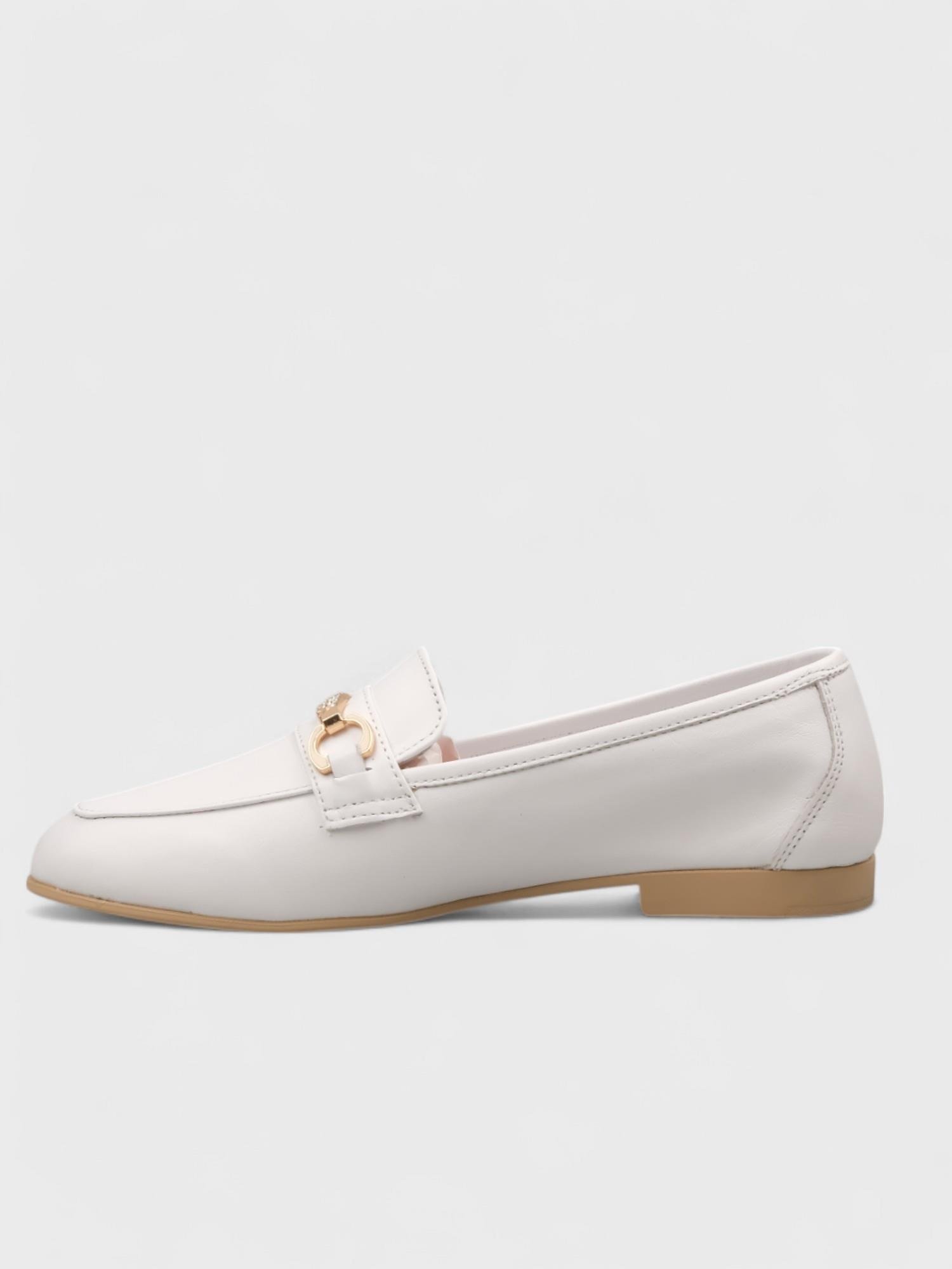 Kadın Loafer - Yazlık (495 3773) - Beyaz