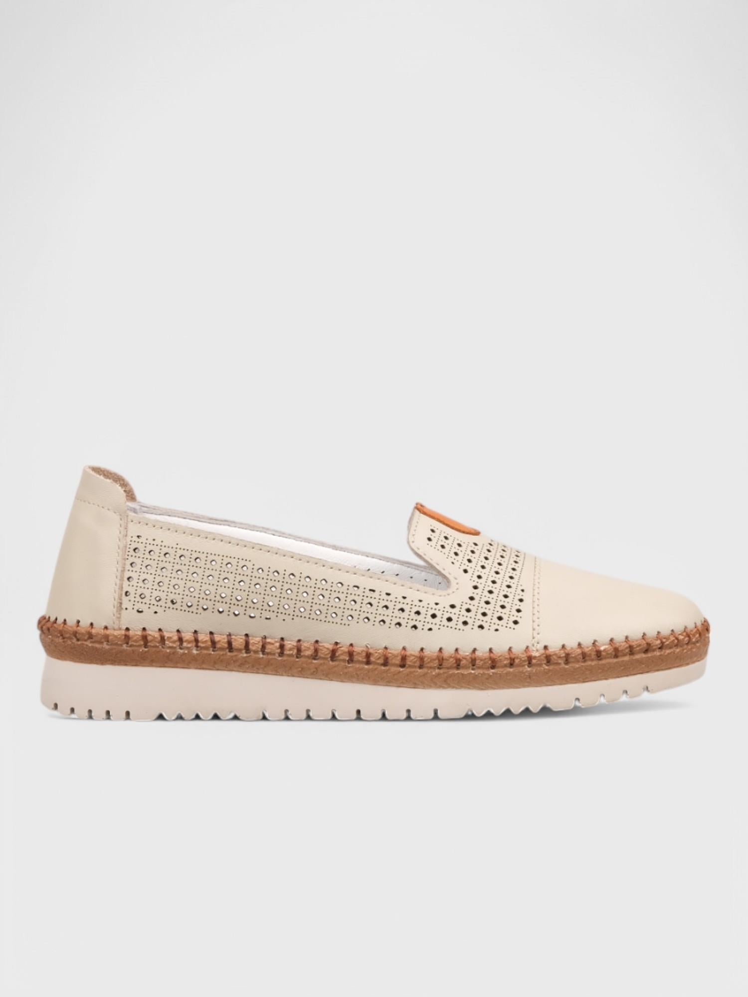 Kadın Loafer - Yazlık (575 500-1) - Bej