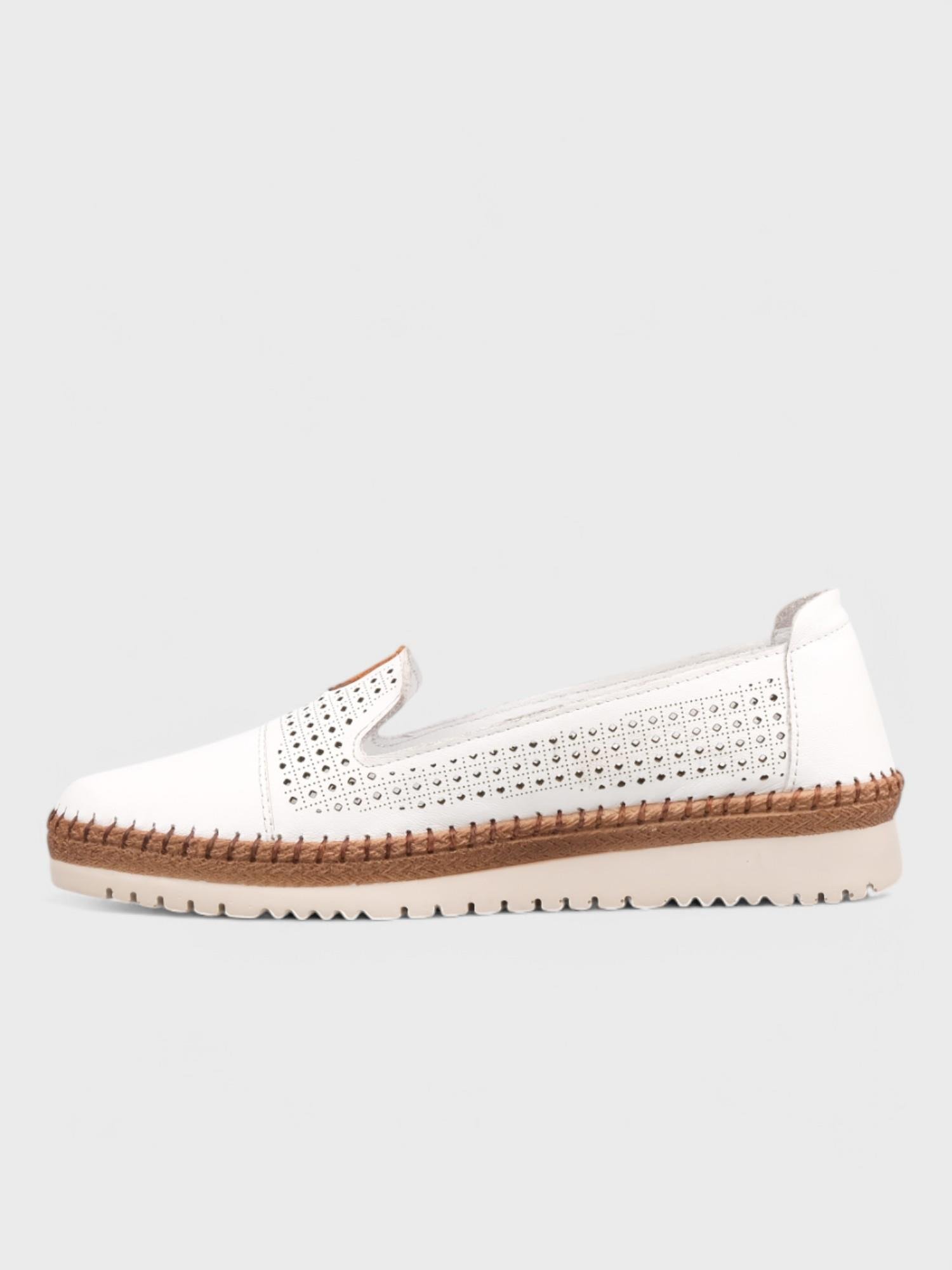 Kadın Loafer - Yazlık (575 500-1) - Beyaz
