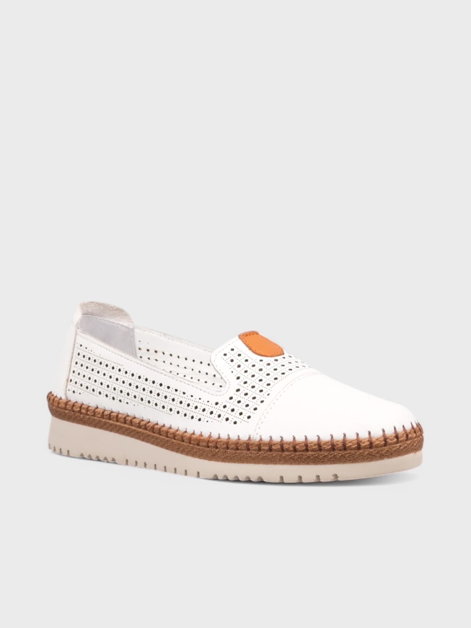 Kadın Loafer - Yazlık (575 500-1) - Beyaz