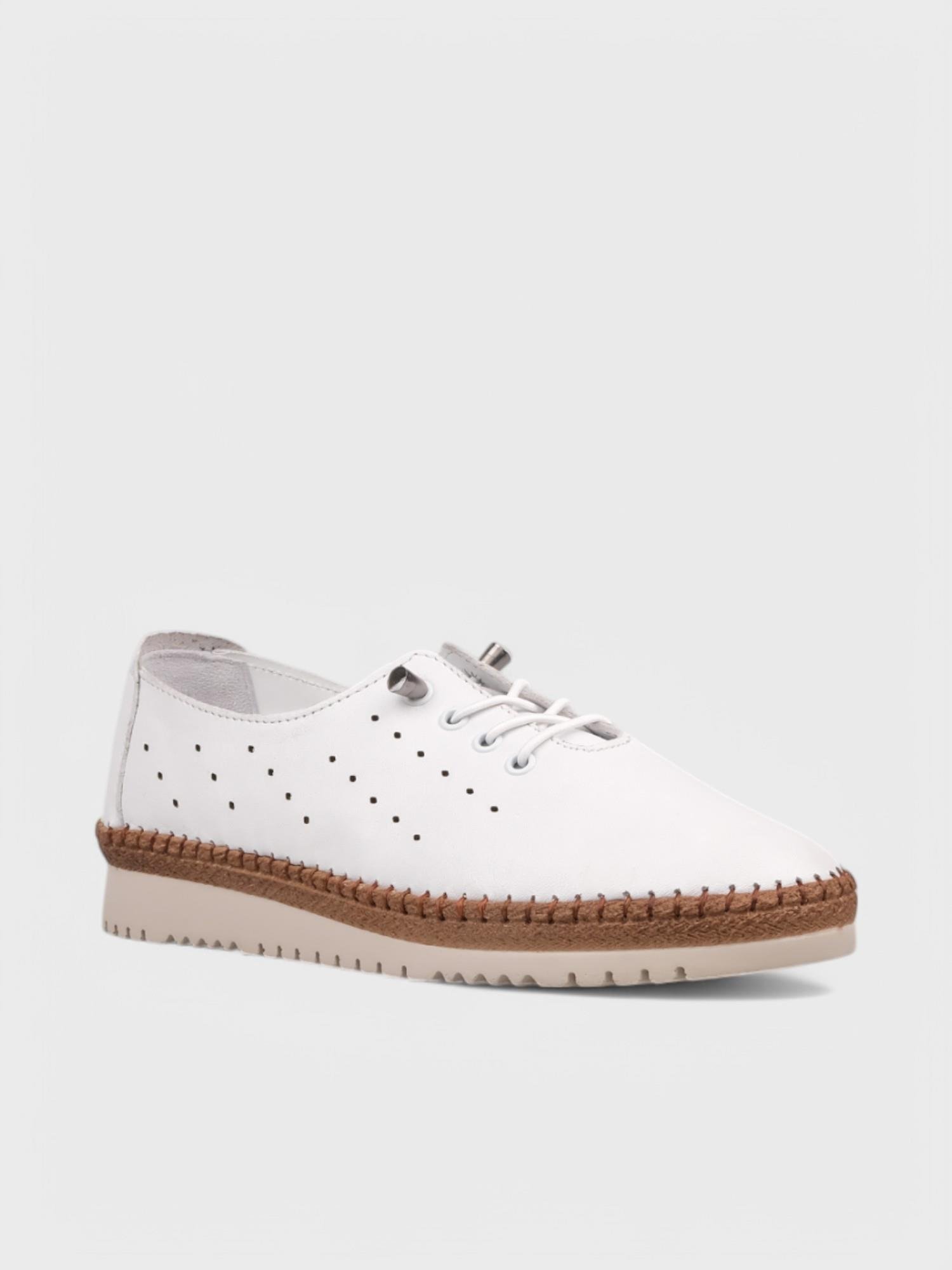 Kadın Loafer - Yazlık (575 508-1) - Beyaz