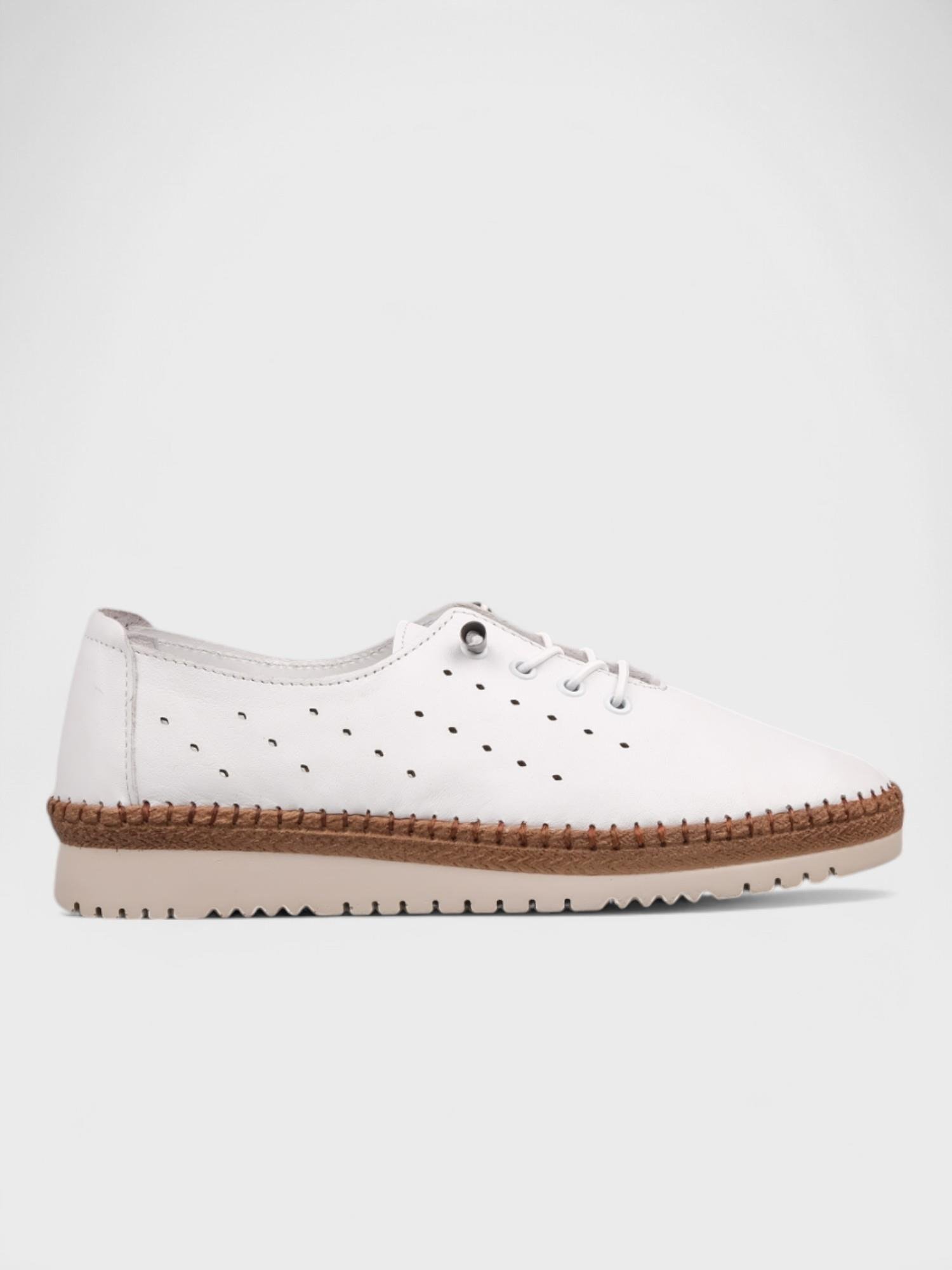 Kadın Loafer - Yazlık (575 508-1) - Beyaz