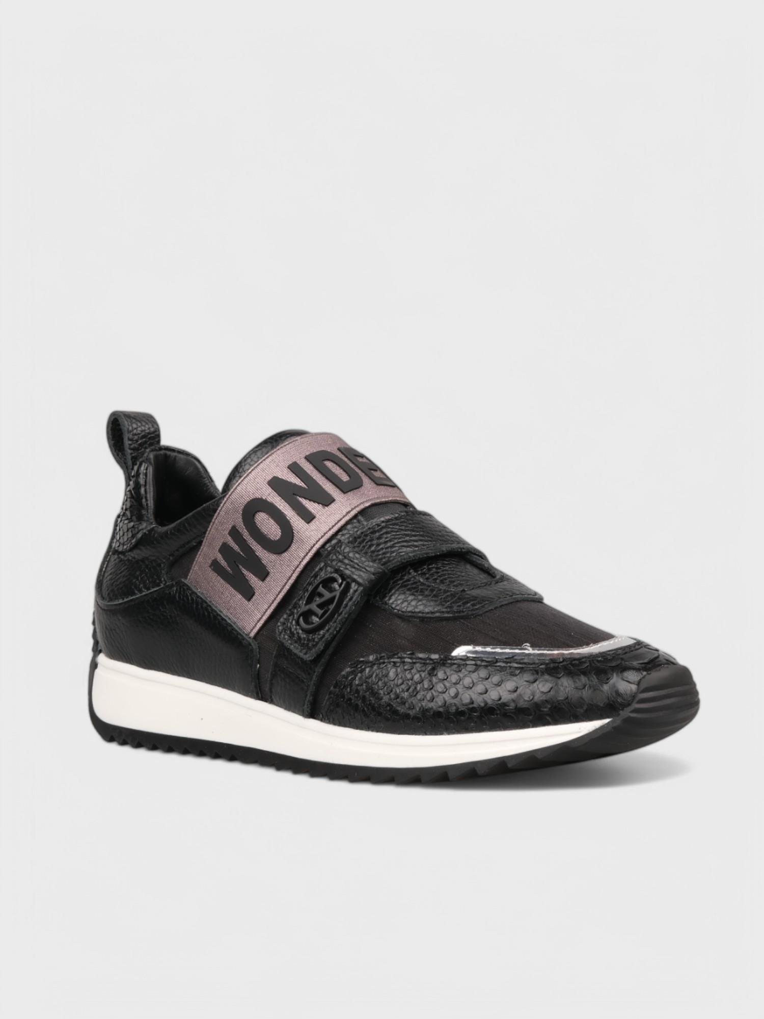 Kadın Spor Ayakkabı - Yazlık (197 6894) - Siyah Flotter-Anakonda