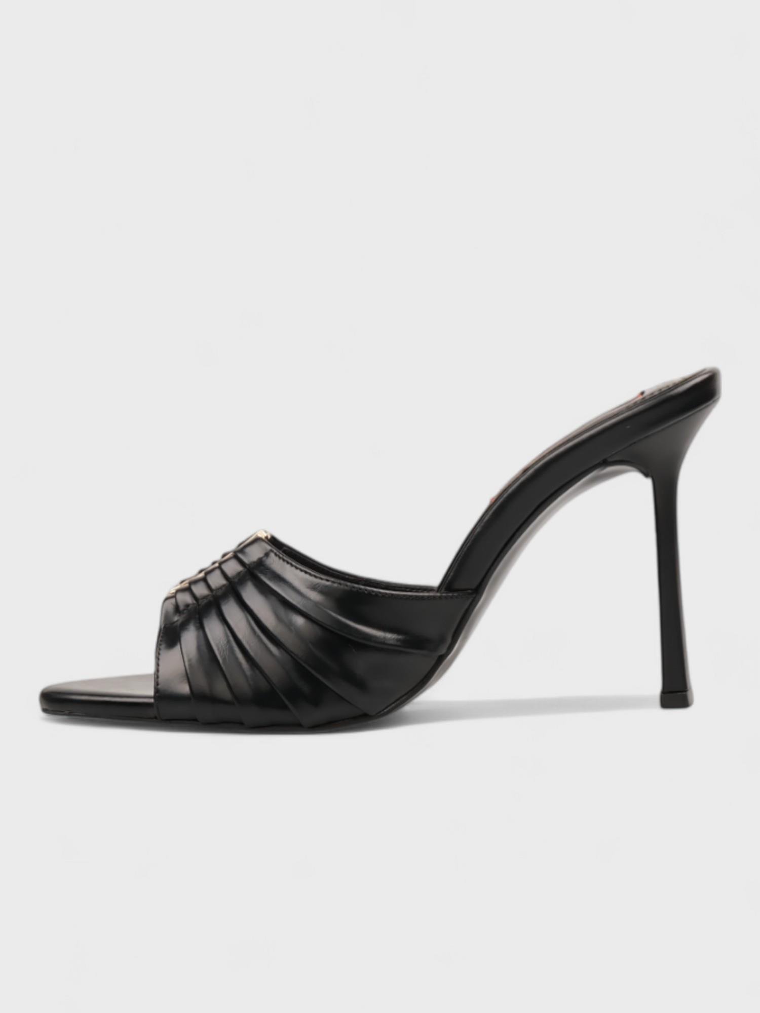 Kadın Topuklu Terlik -Yazlık (219 56657-1) - Siyah