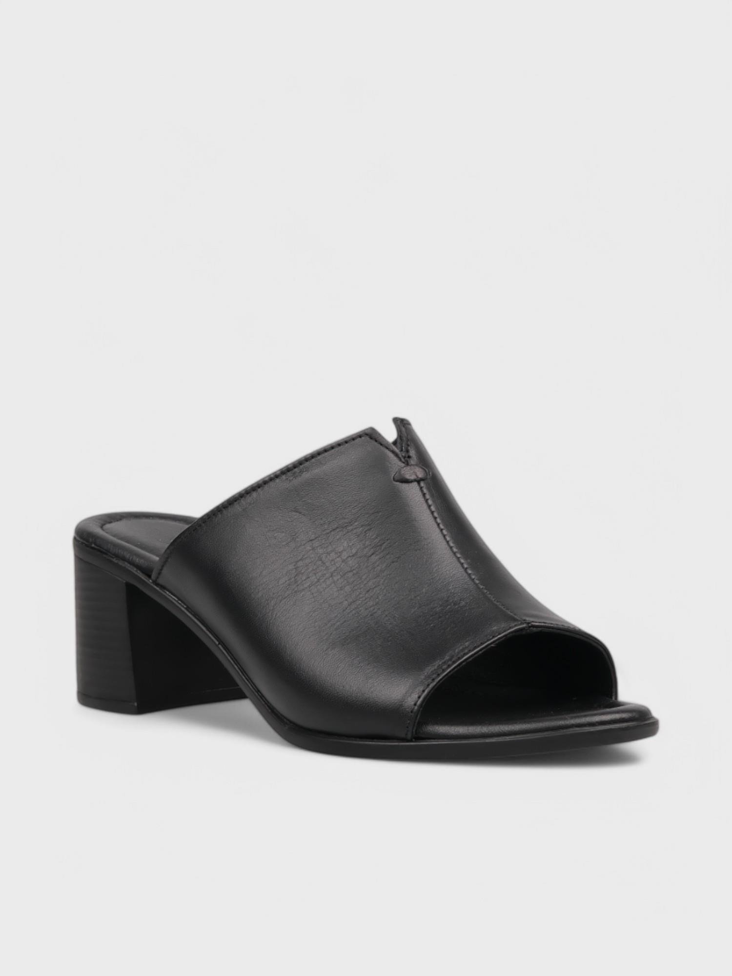 Kadın Topuklu Terlik - Yazlık (575 15-13) - Siyah