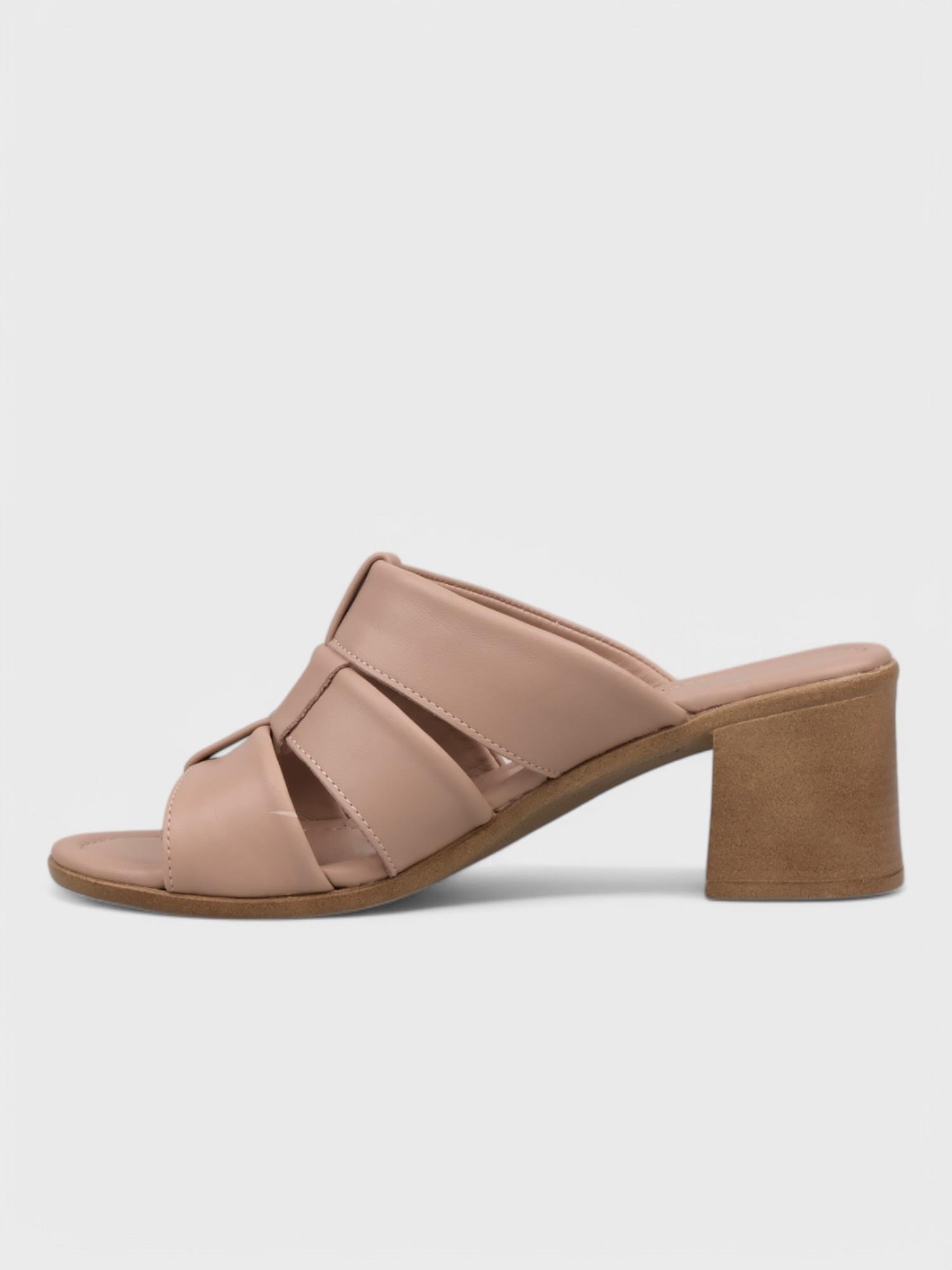 Kadın Topuklu Terlik - Yazlık (575 15-20) - Vizon