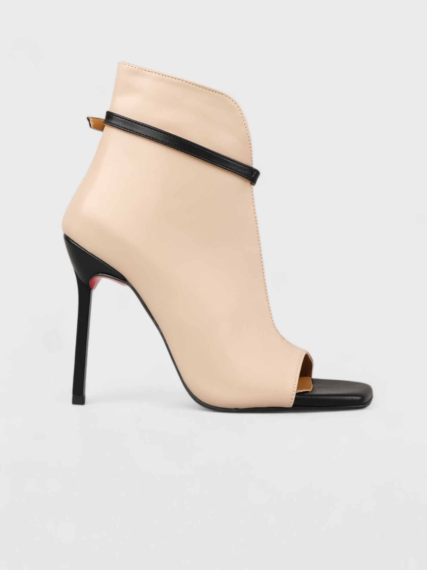 Kadın Yazlık 11cm İnceAçık Topuklu Ayakkabı - 233 2655 - Bej