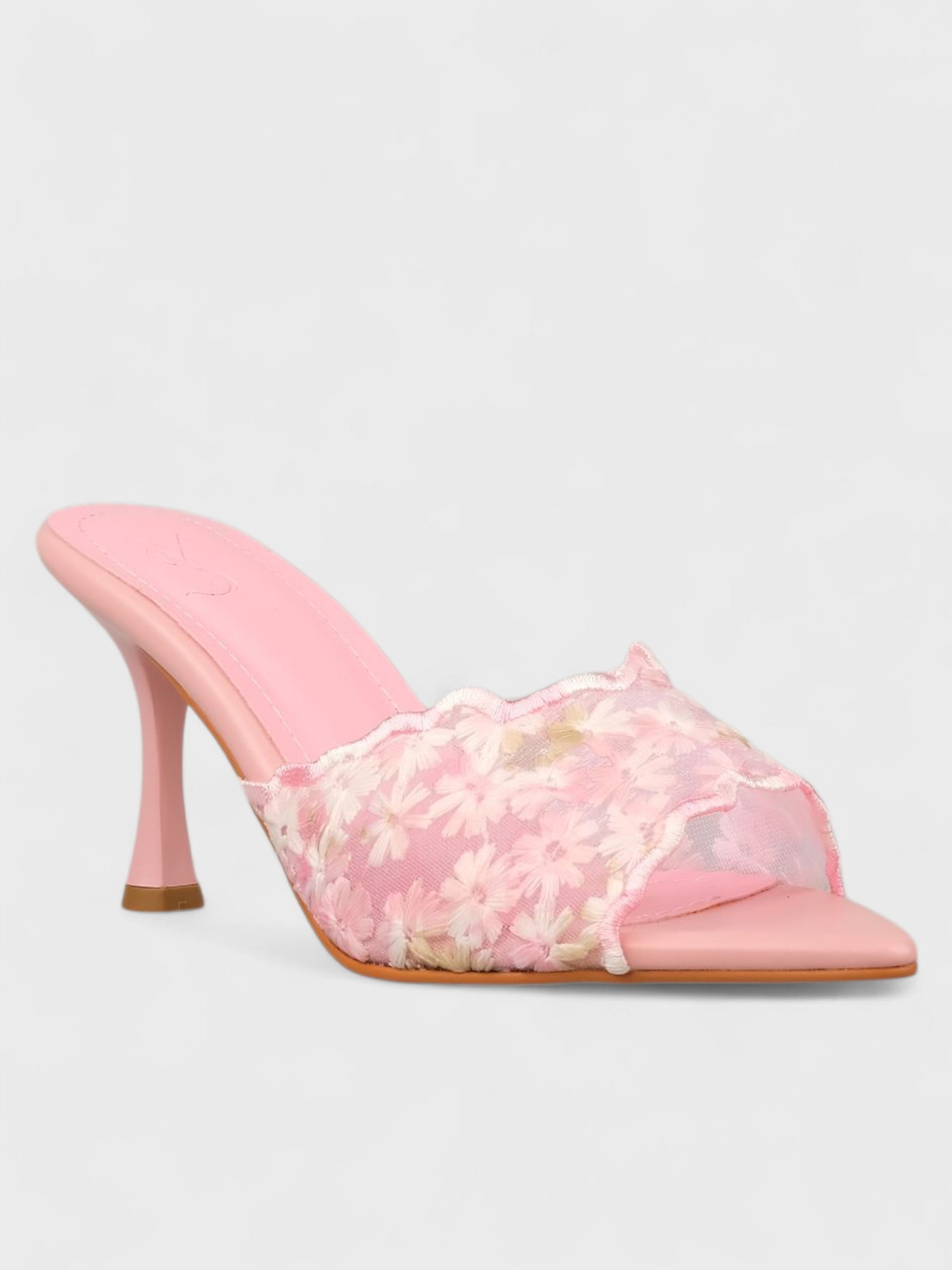 Kadın Yazlık 8cm İnceTopuklu Terlik - 230 3170 - Pembe