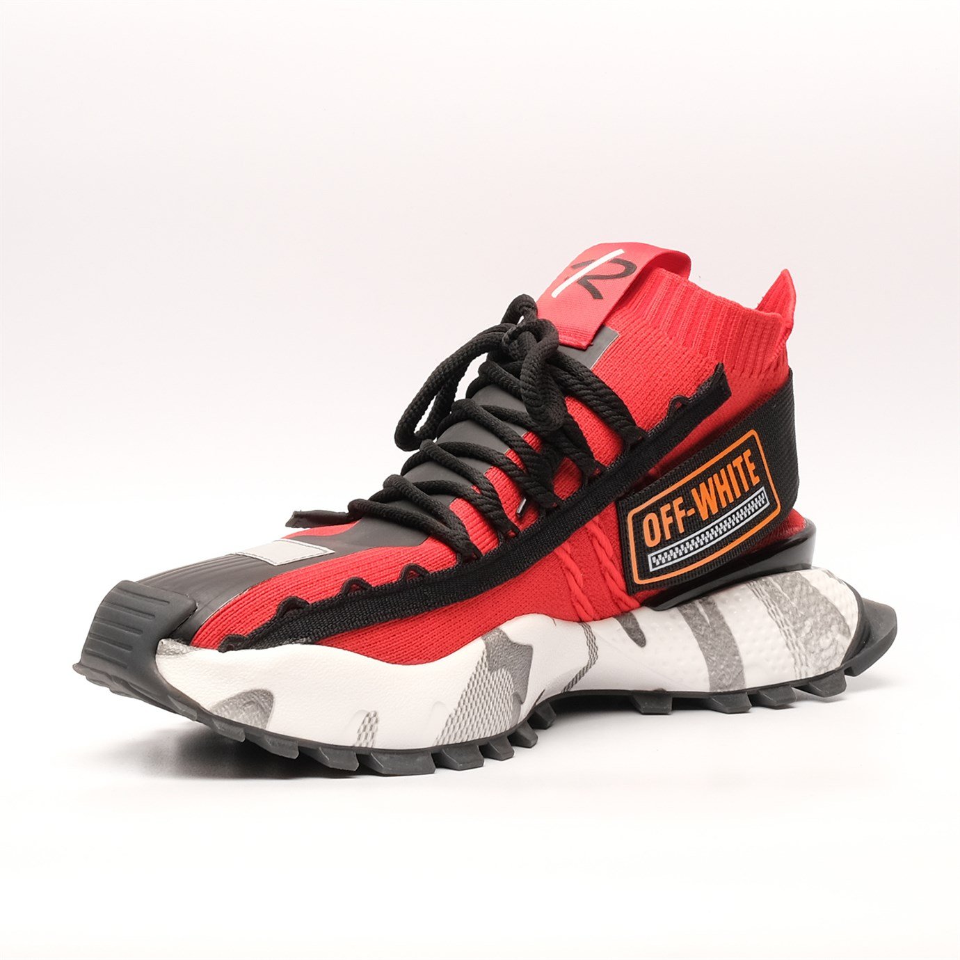 Off-White Kırmızı Erkek Sneaker - Sadık Yılmaz
