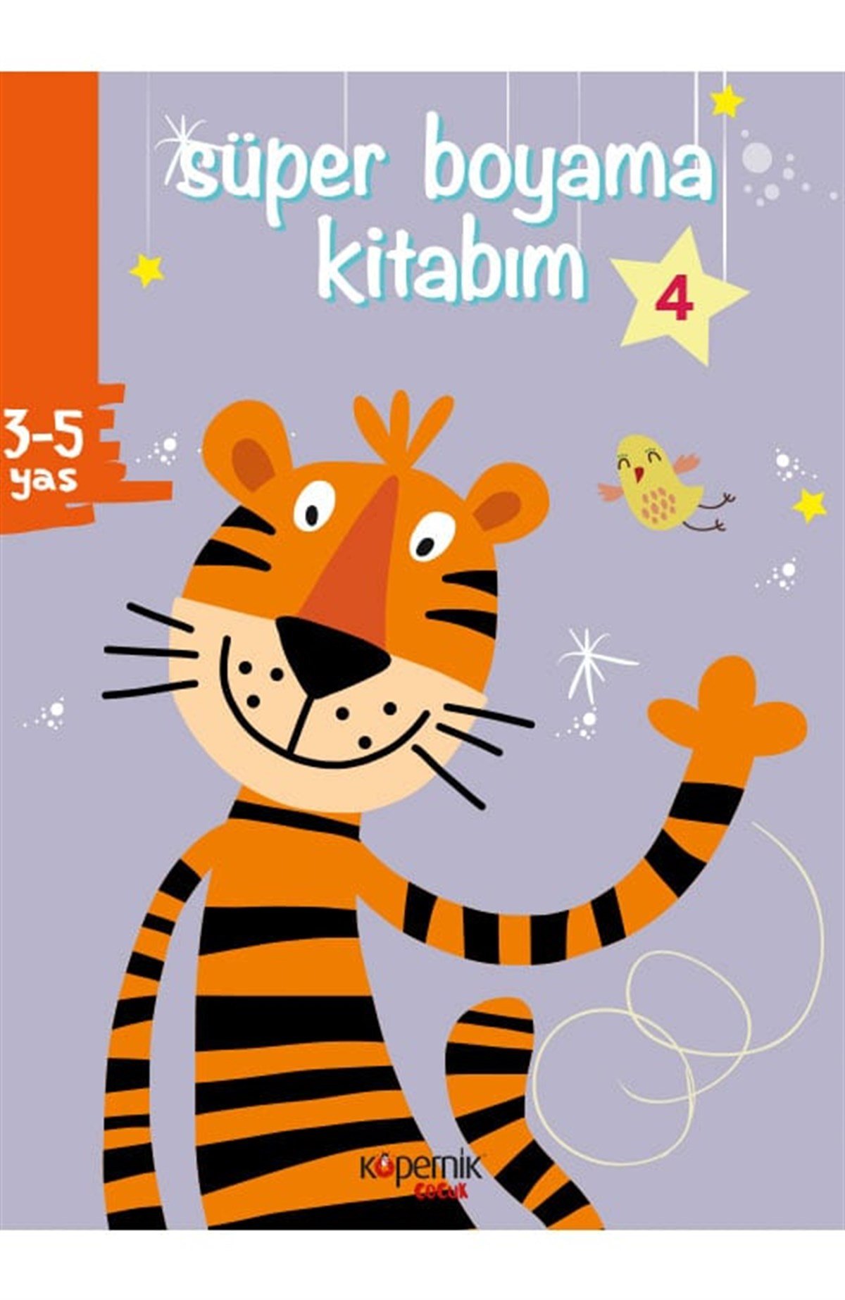 Süper Boyama Kitabım 3-5 Yaş ve Minik Kaplan ve 4