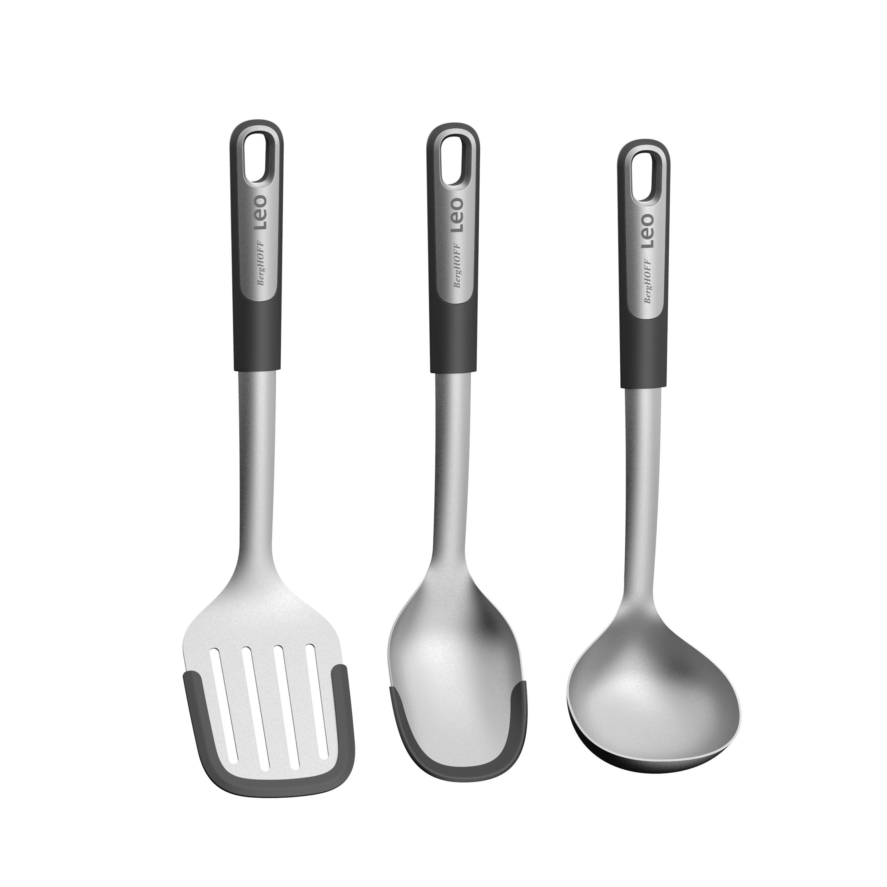 BERGHOFF-3950498-Berghoff Graphite 3lü Kepçe Seti