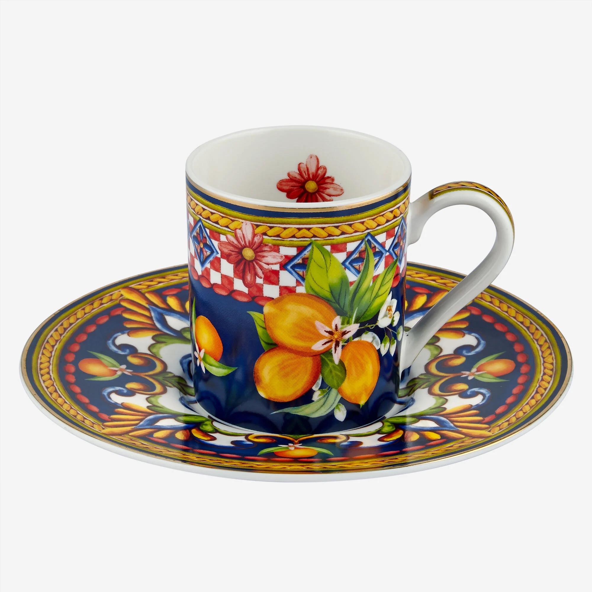 Chiara AlessiChiara Alessi Mavi Porselen Kahve Fincan Seti | Karabaş Home
