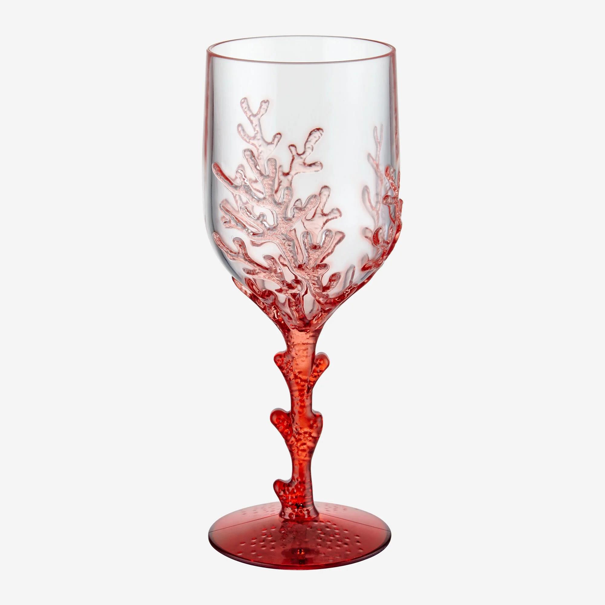 Chiara AlessiChiara Alessi Mercan Kırmızı Akrilik Ayaklı Kadeh 400mL | Karabaş Home
