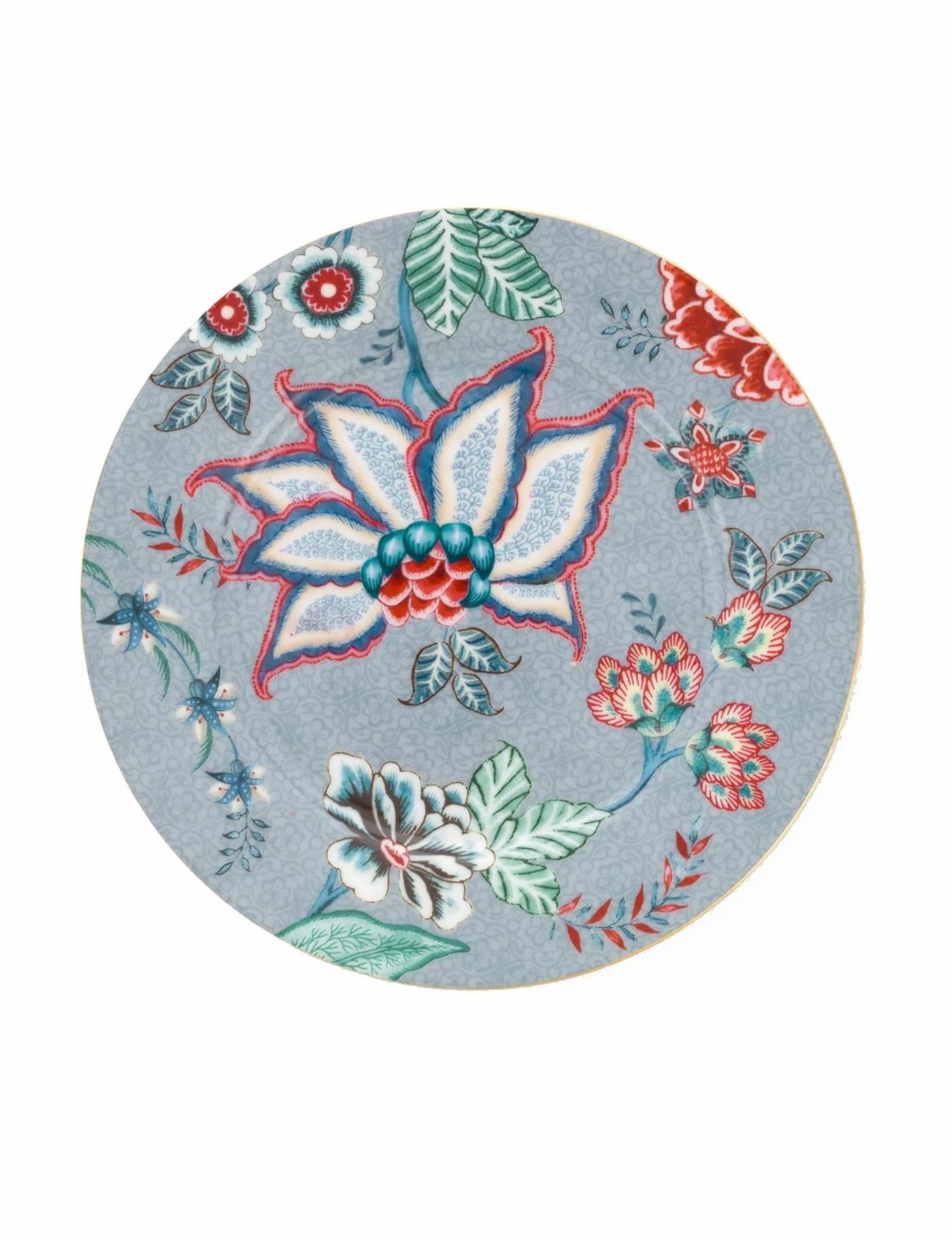 PIP STUDIOFlower Festival Mavi Tabak 17 cm | Karabaş Home
