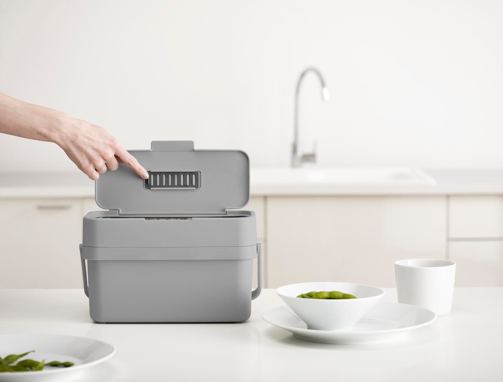 Joseph Joseph Duo-30117-Duo-Joseph Joseph Duo Compo Easy-Gıda Atık Kutusu -Gri