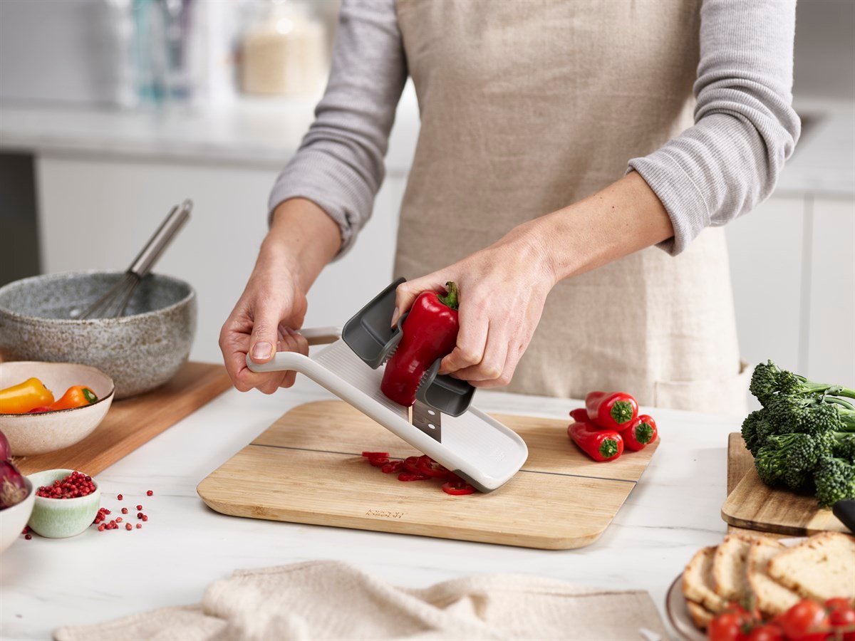 Joseph Joseph DuoJJ Duo Mandolin Dilimleyici - Gri -20153