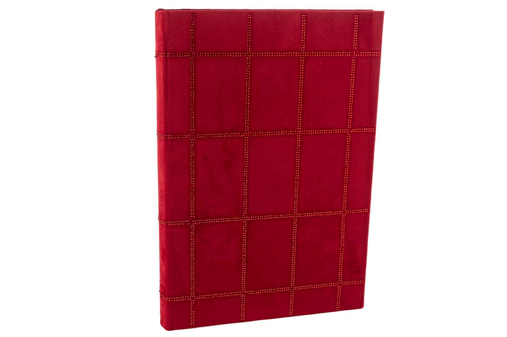 MIKASAKırmızı Velvet Kitap Kutu 35x24x3cm | Karabaş Home
