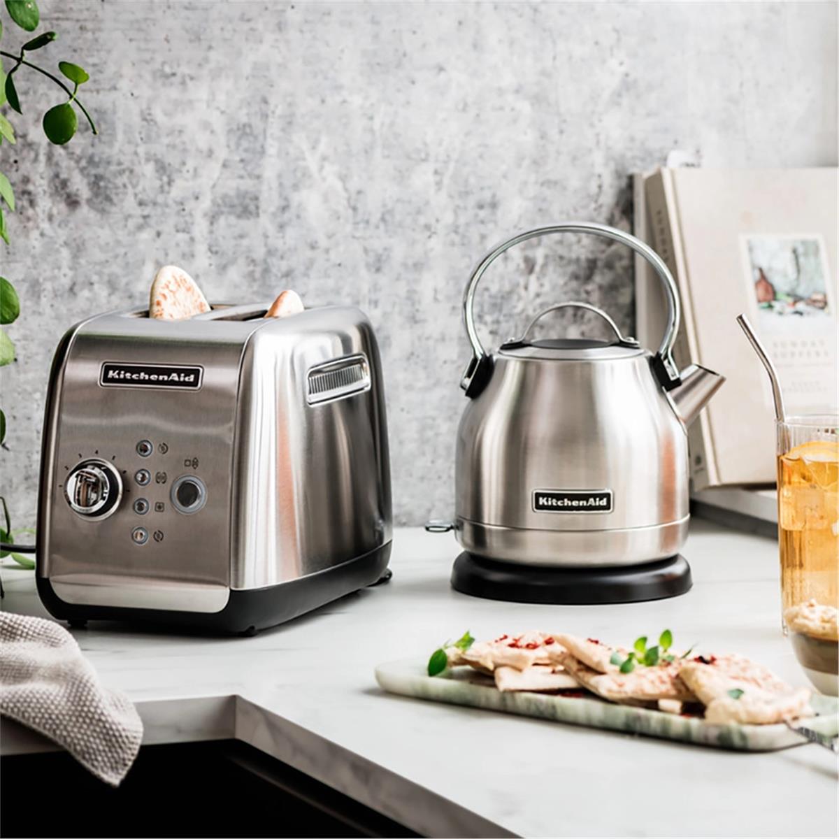 KİTCHENAİDKitchenaid Tuş  Kontrollü 2 Dilim Ekmek Kızartma Makinesi 5KMT221 Stainless Steel ESX