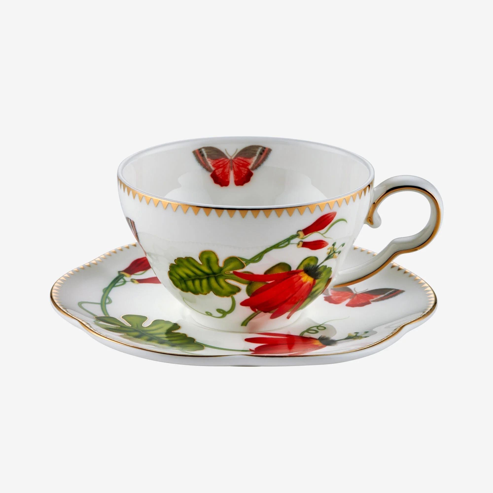 Chiara AlessiLaura Kırmızı 2li Türk Kahvesi Fincan Seti | Karabaş Home
