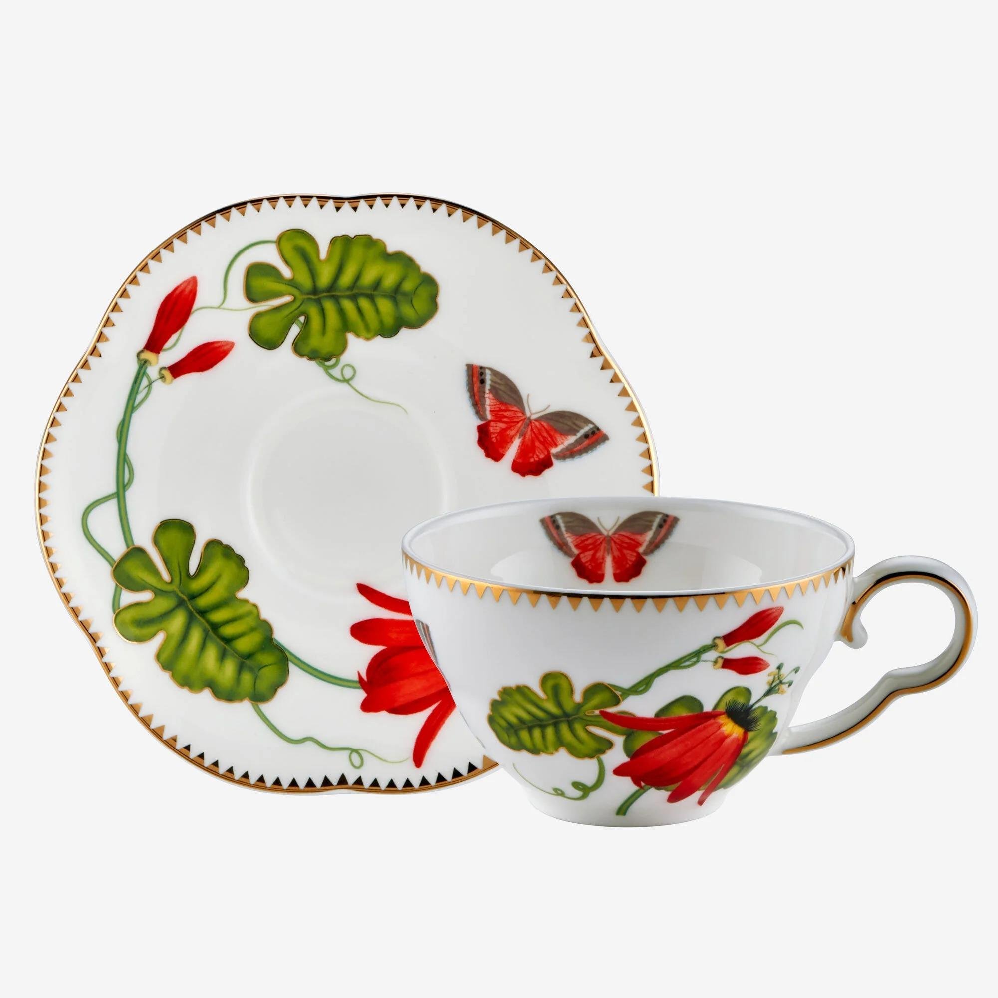 Chiara AlessiLaura Kırmızı 2li Türk Kahvesi Fincan Seti | Karabaş Home
