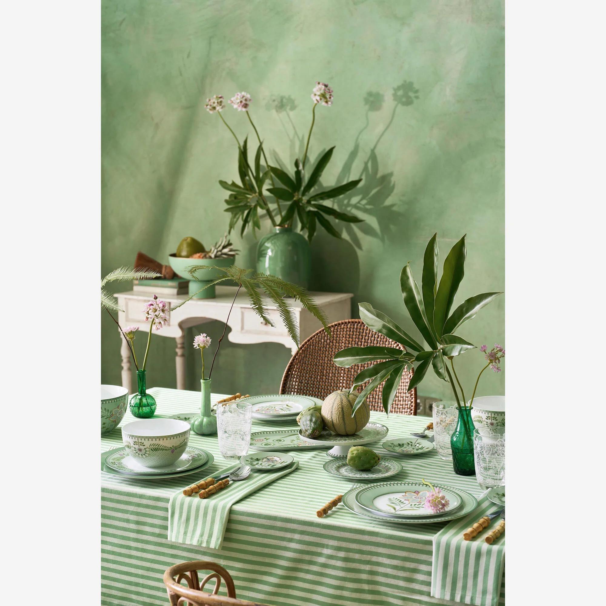 Pip Studio Lily & Lotus Yeşil Tabak 23 cm | Karabaş Home
