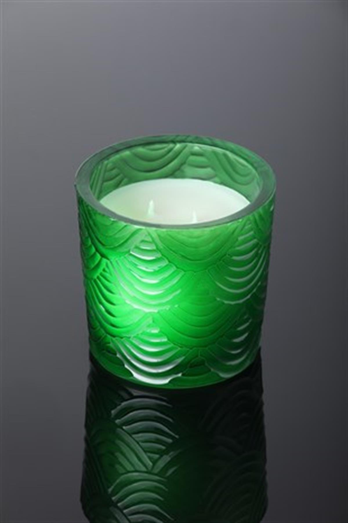 MarjhaMarjha Sophia serisi Yeşil Orta Boy Mum Perde Desen