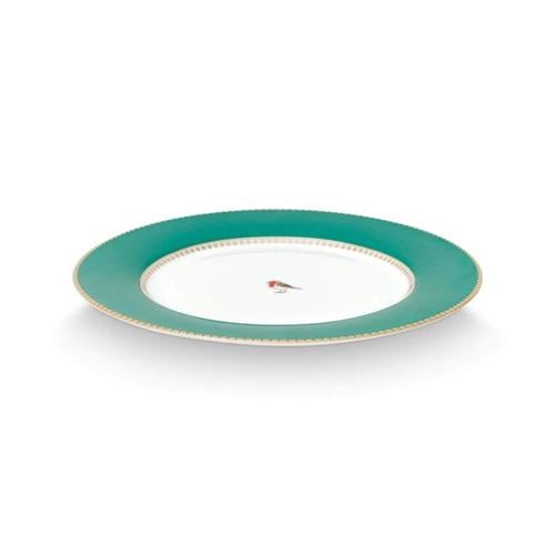 PIP STUDIO-51001464-Love Birds Yeşil Tabak  21 cm