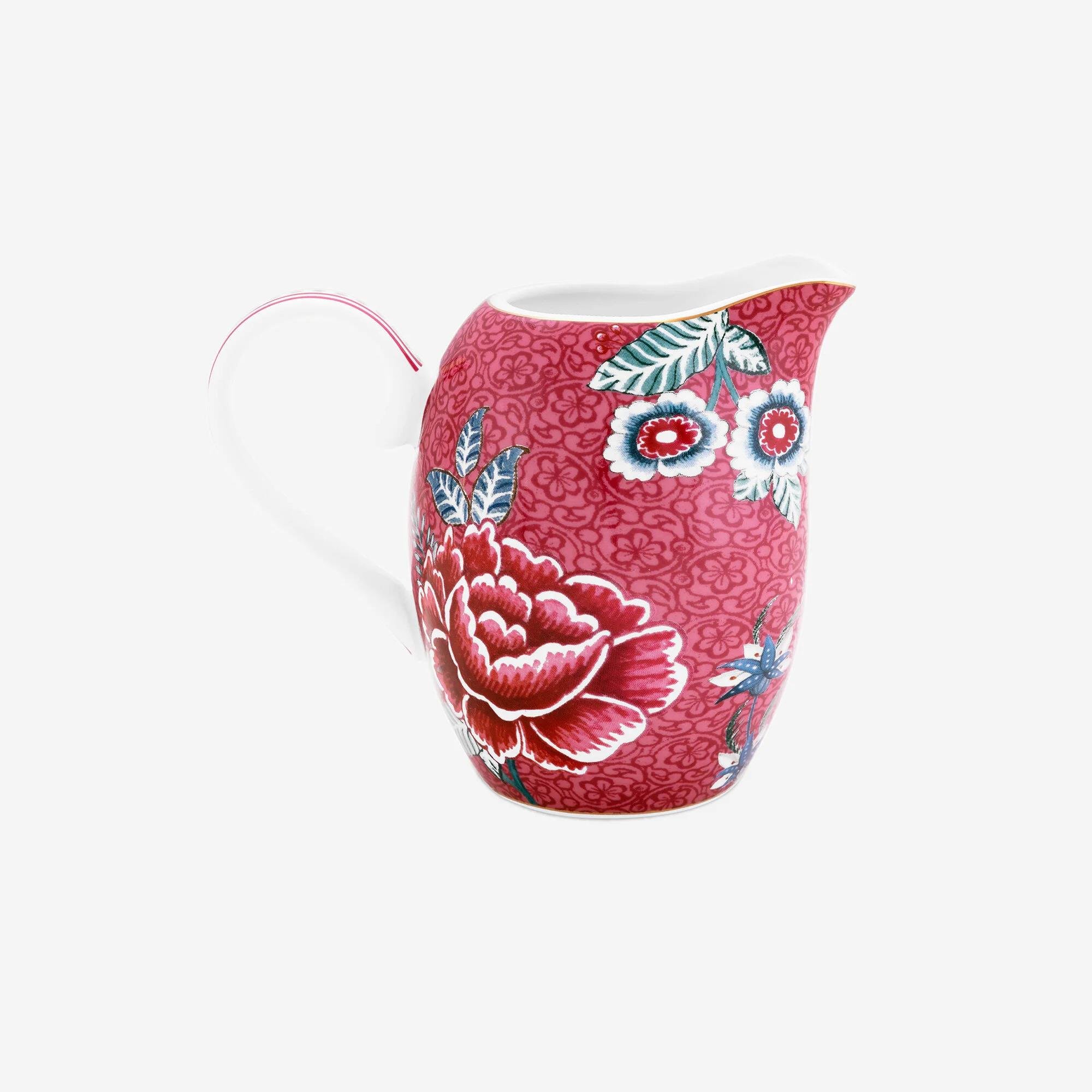 Pip StudioPip Studio Flower Festival Kırmızı Porselen Sütlük 250ml | Karabaş Home
